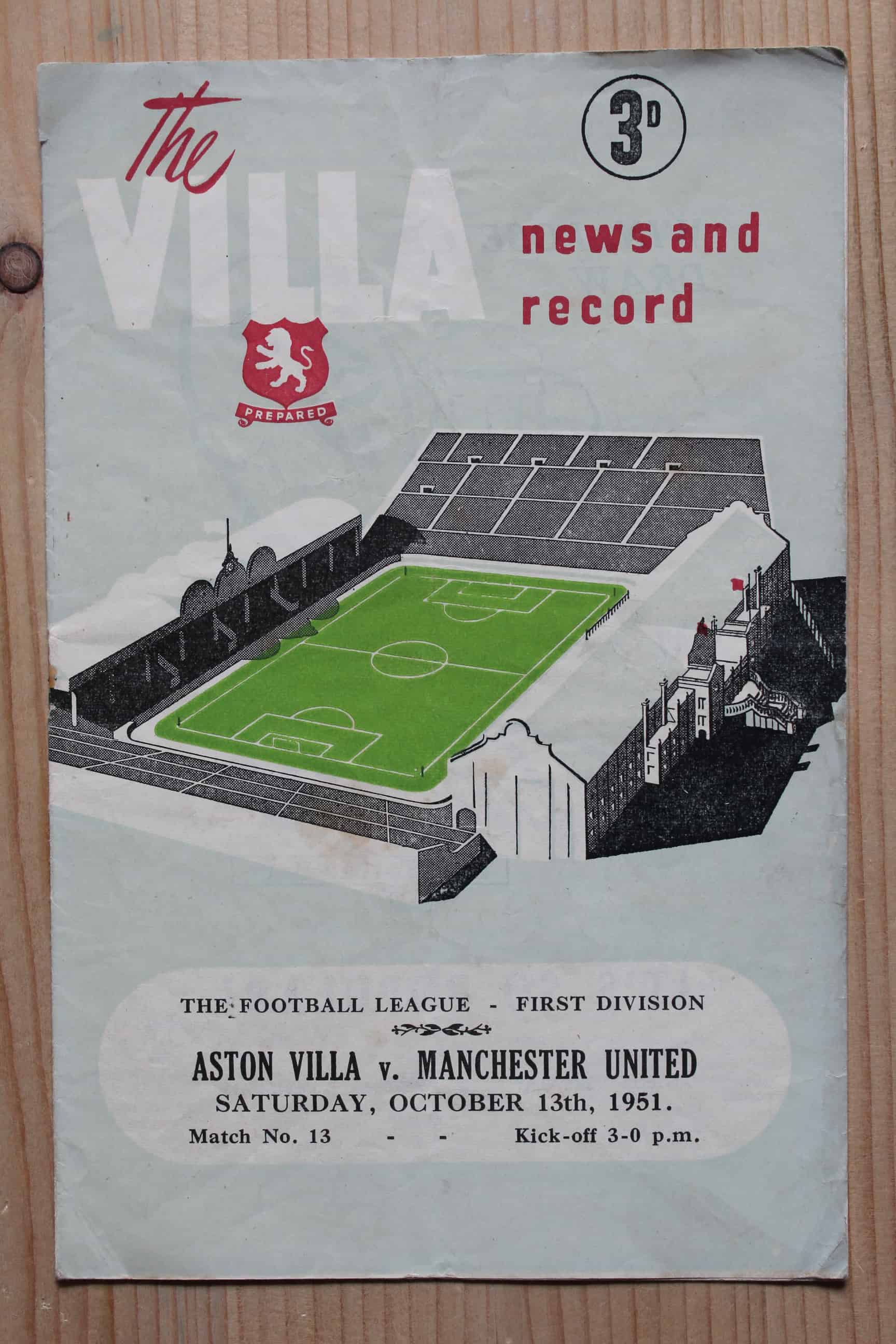 Aston Villa FC v Manchester United FC