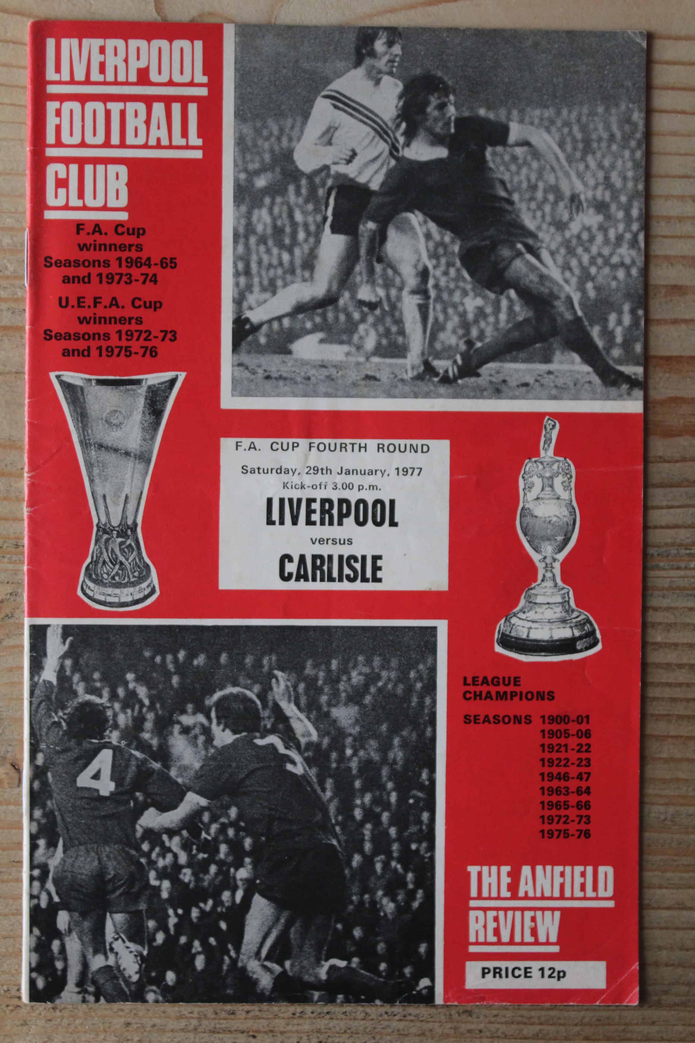 Liverpool FC v Carlisle United FC