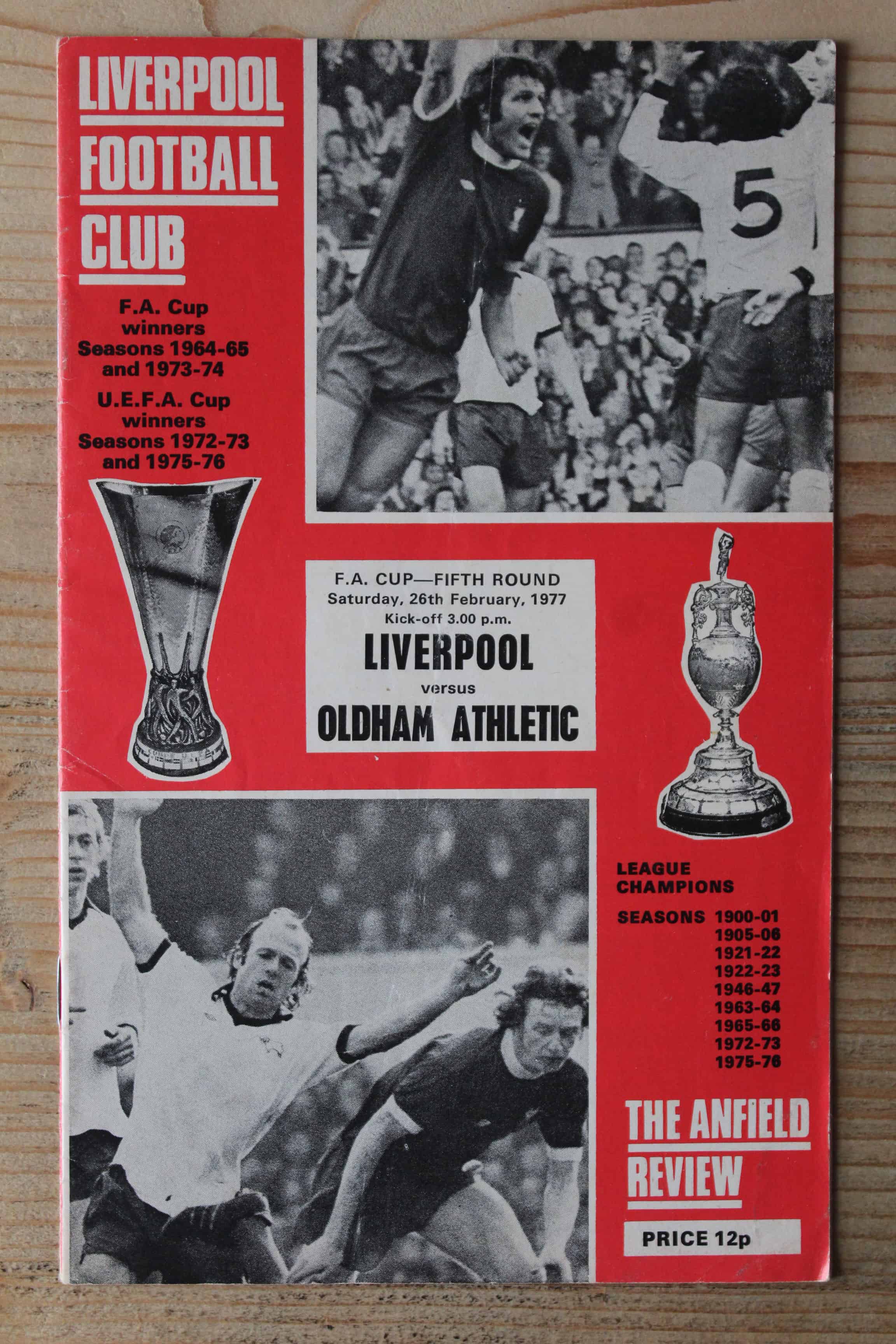 Liverpool FC v Oldham Athletic FC