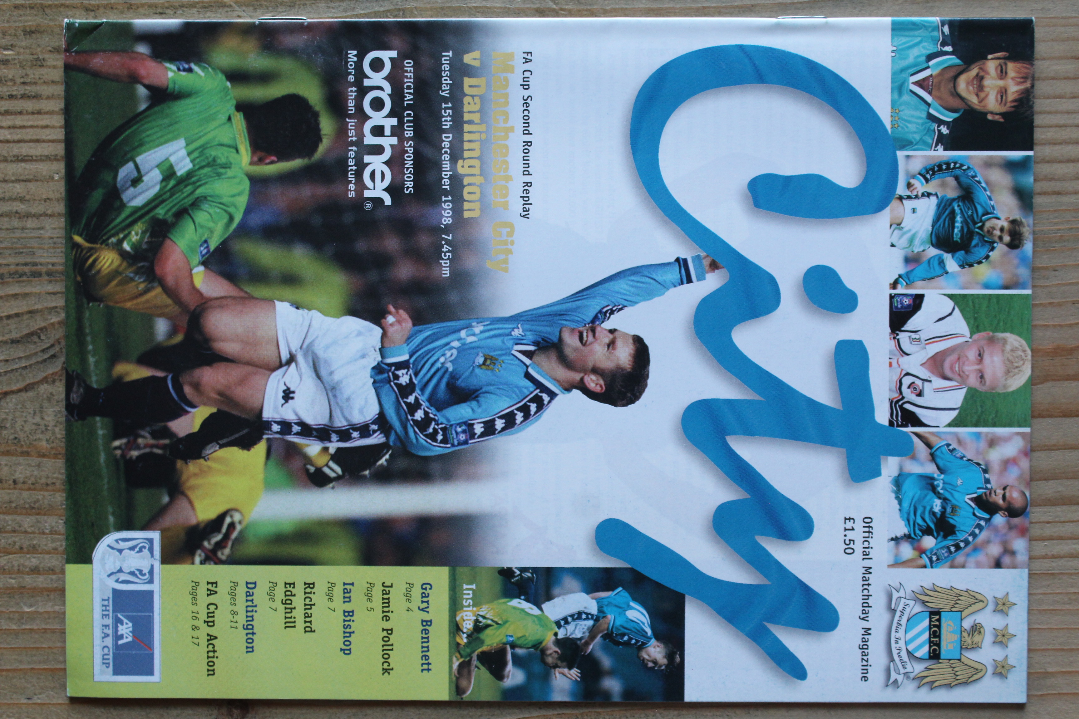 Manchester City FC v Darlington FC