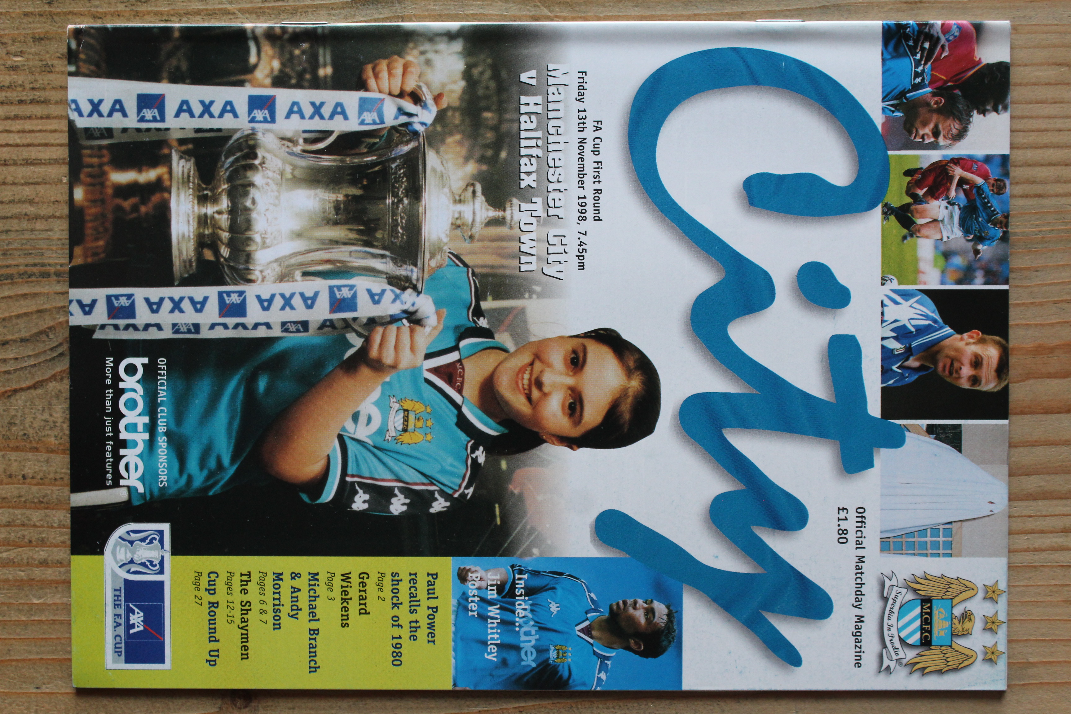 Manchester City FC v Halifax Town A.F.C
