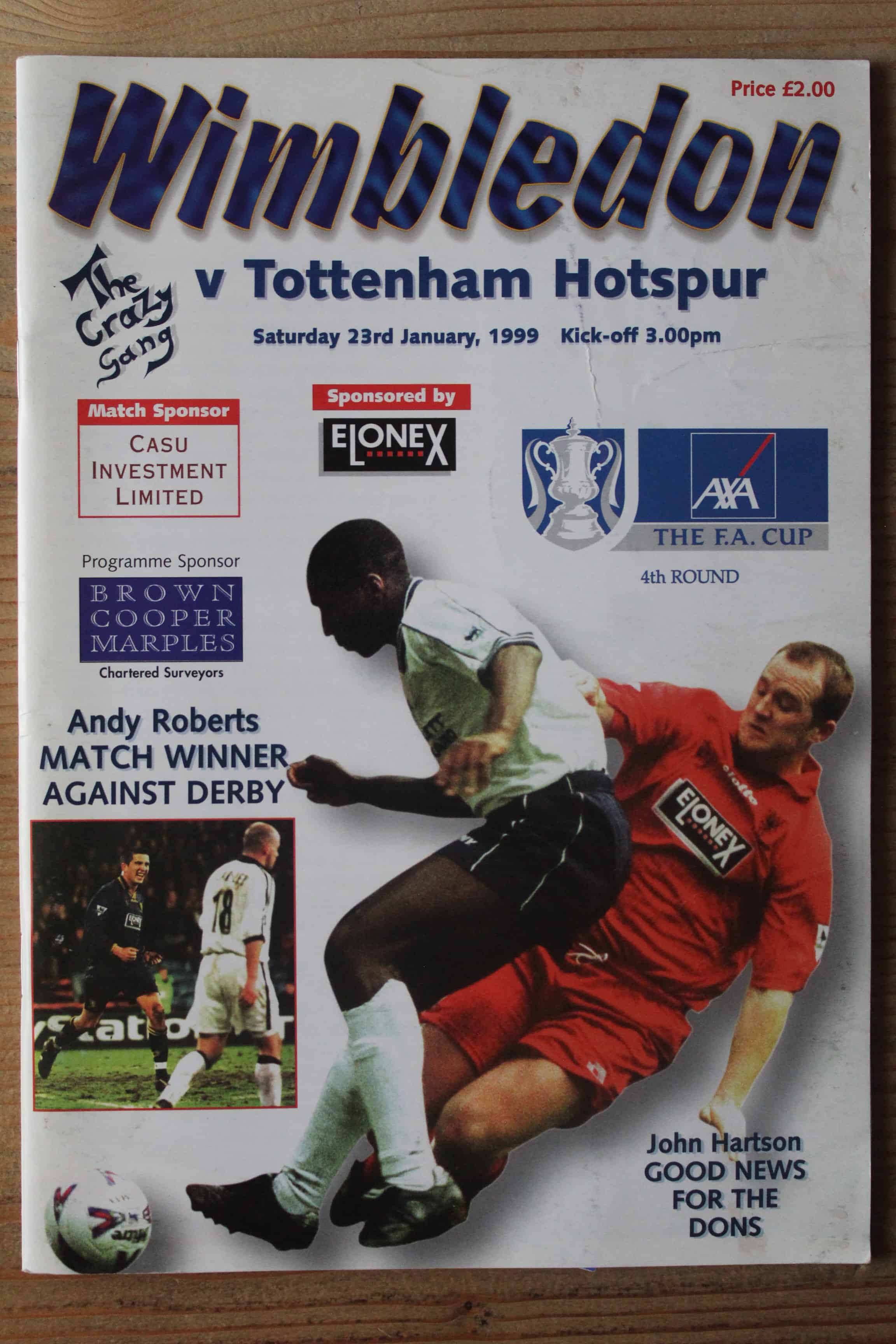 Wimbledon v Tottenham Hotspur FC