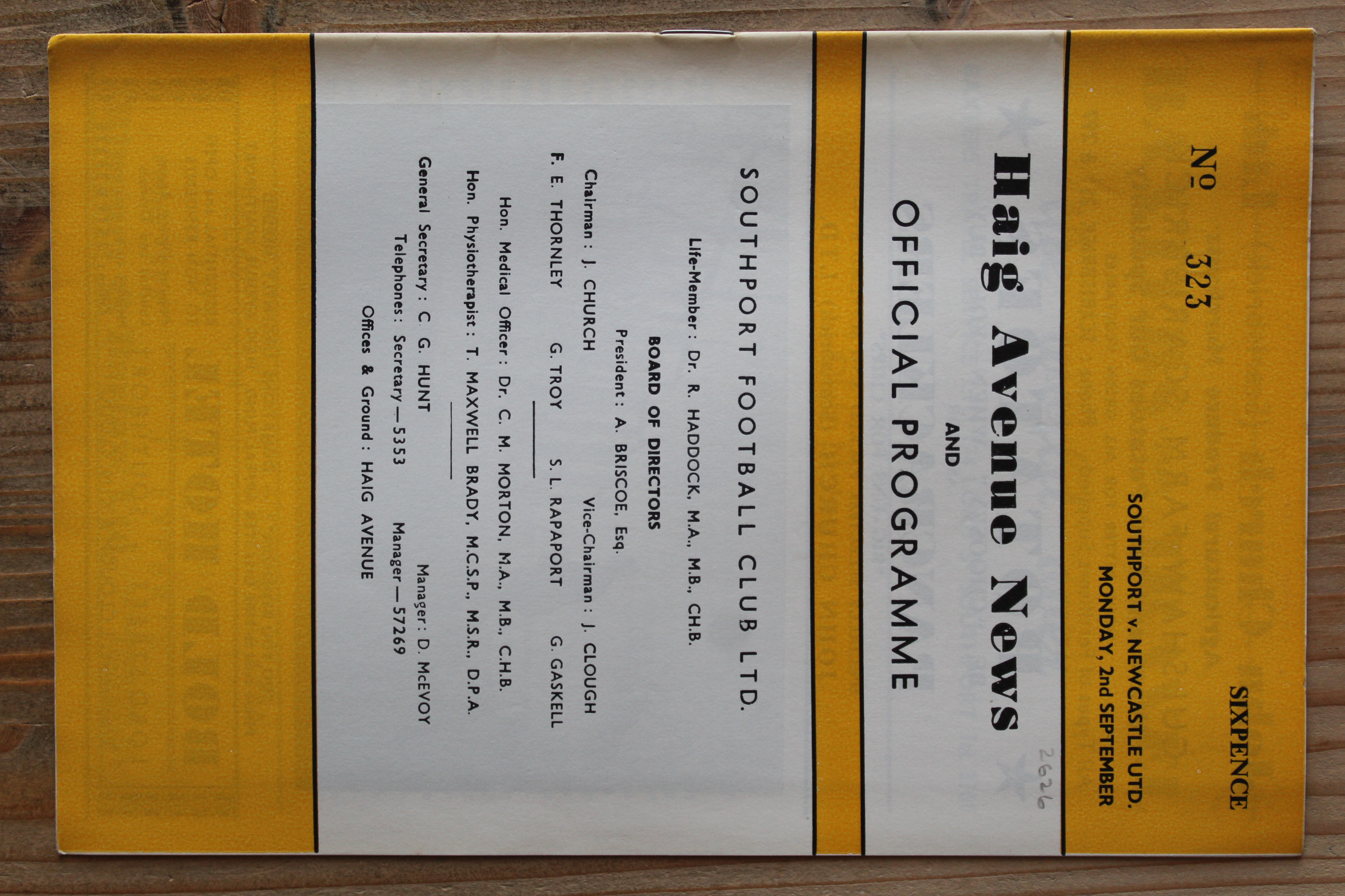 Southport v Newcastle United FC