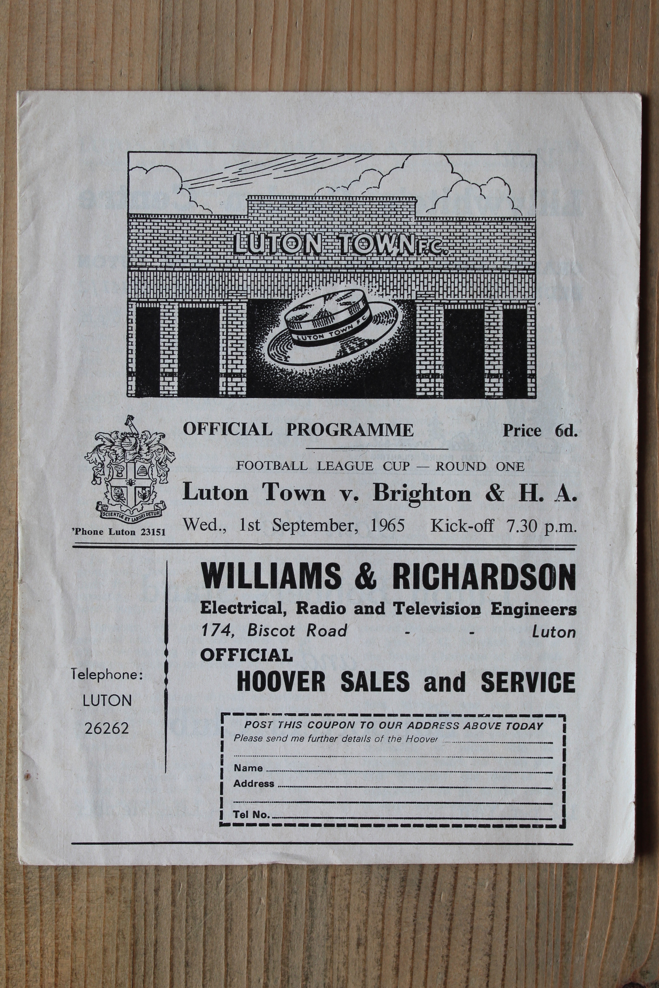 Luton Town FC v Brighton & Hove Albion FC