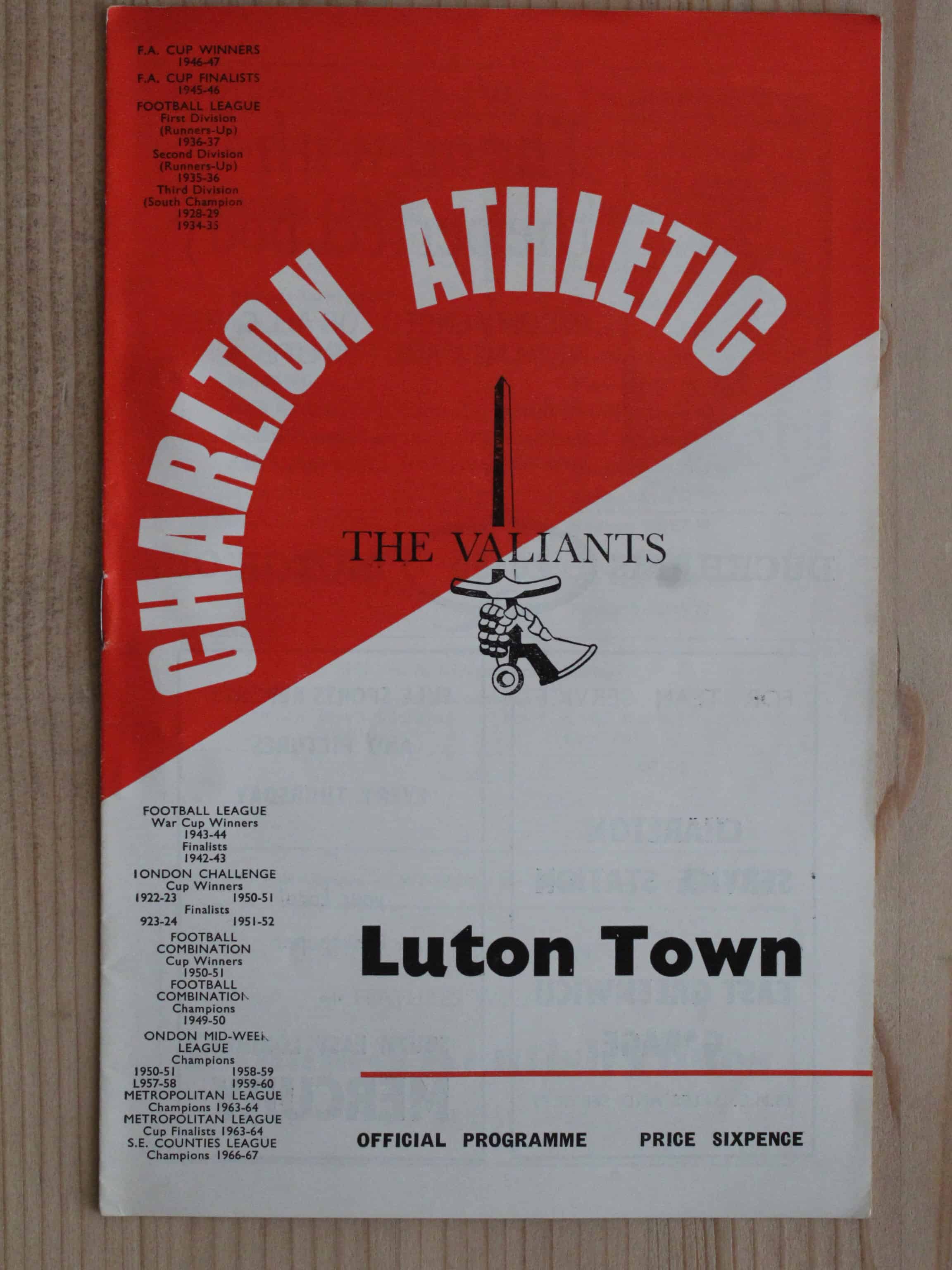 Charlton Athletic FC v Luton Town FC