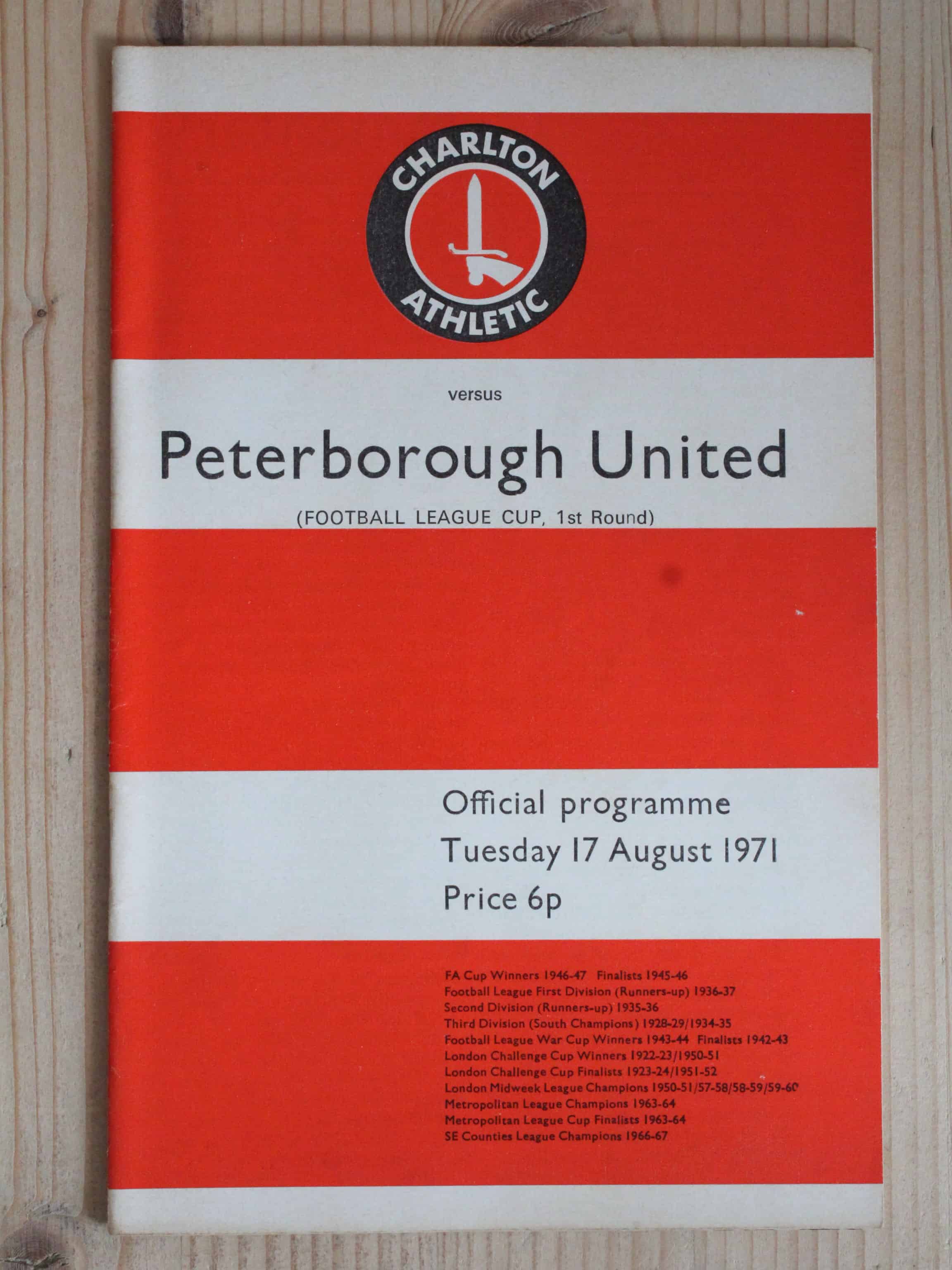 Charlton Athletic FC v Peterborough United FC