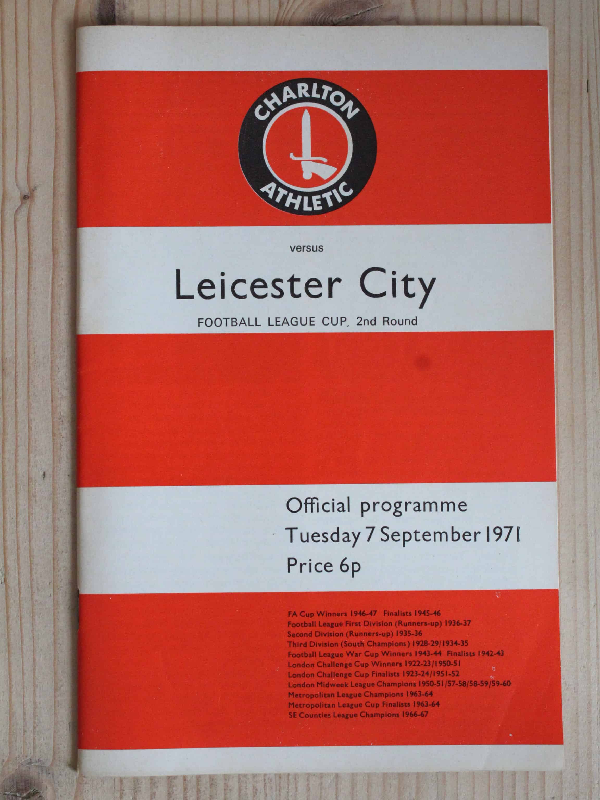 Charlton Athletic FC v Leicester City FC