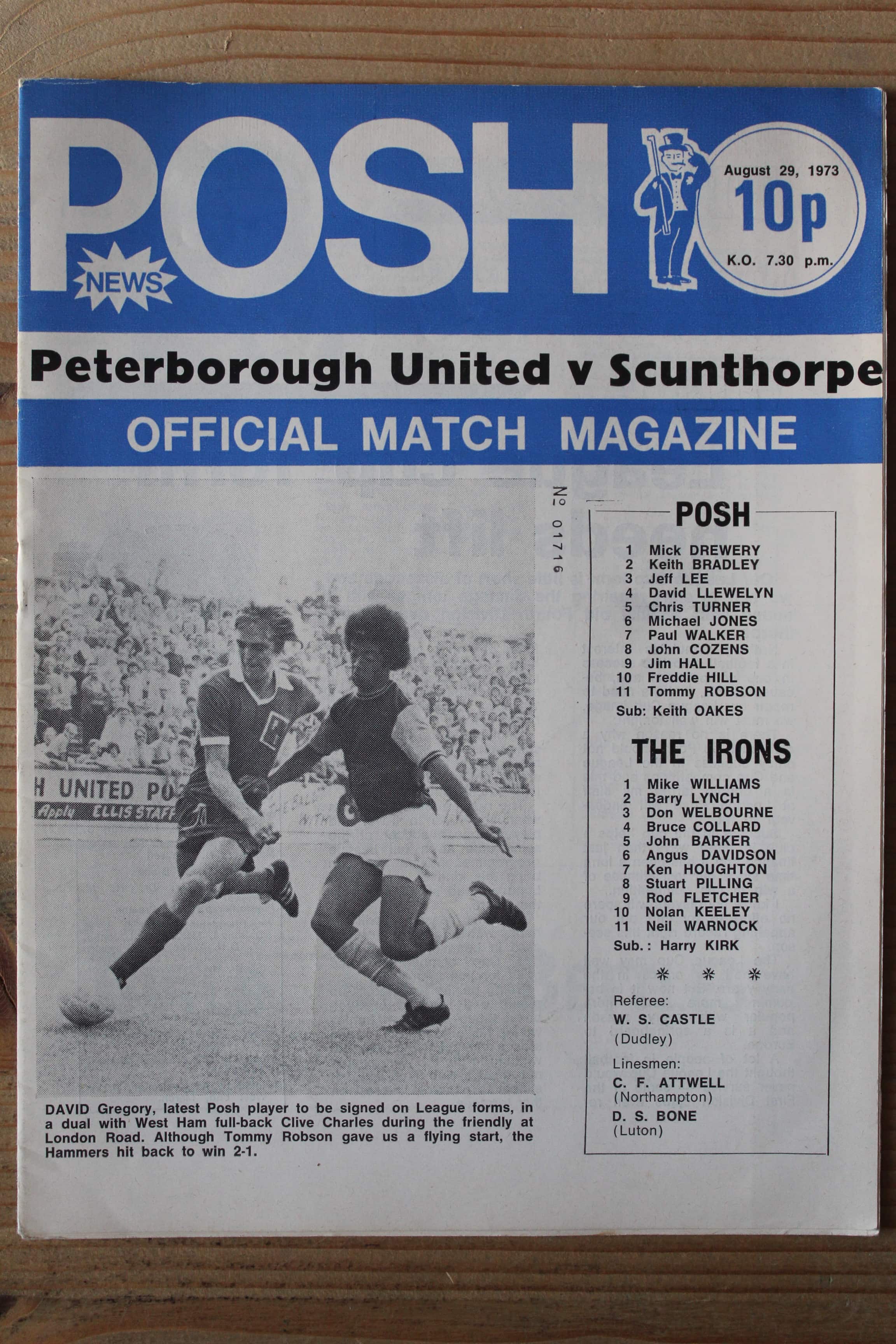 Peterborough United FC v Scunthorpe United FC