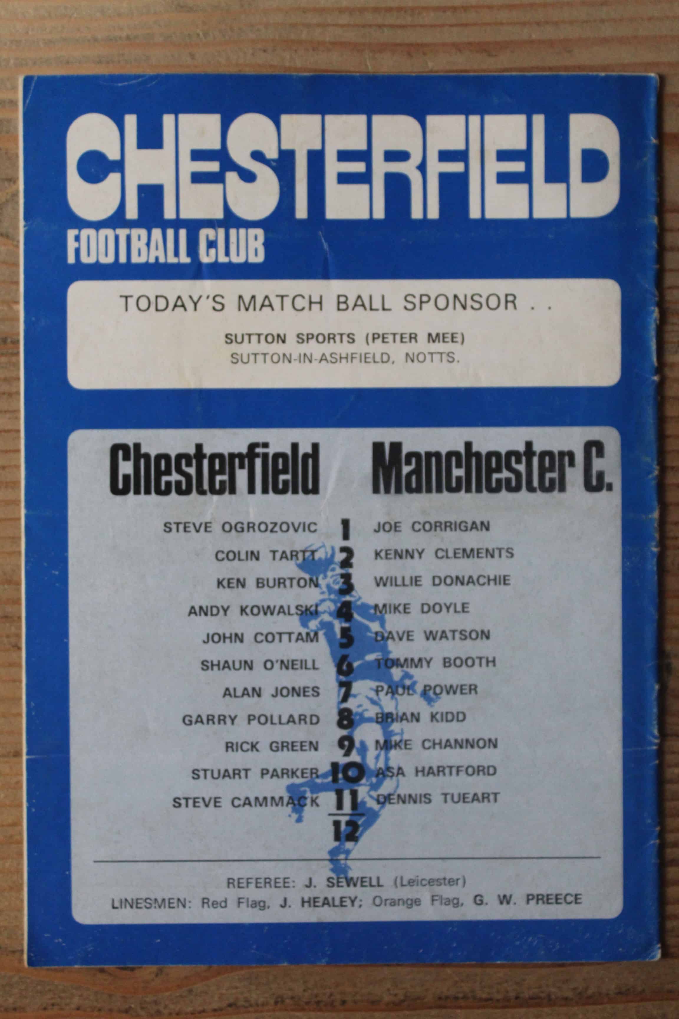 Chesterfield FC v Manchester City FC