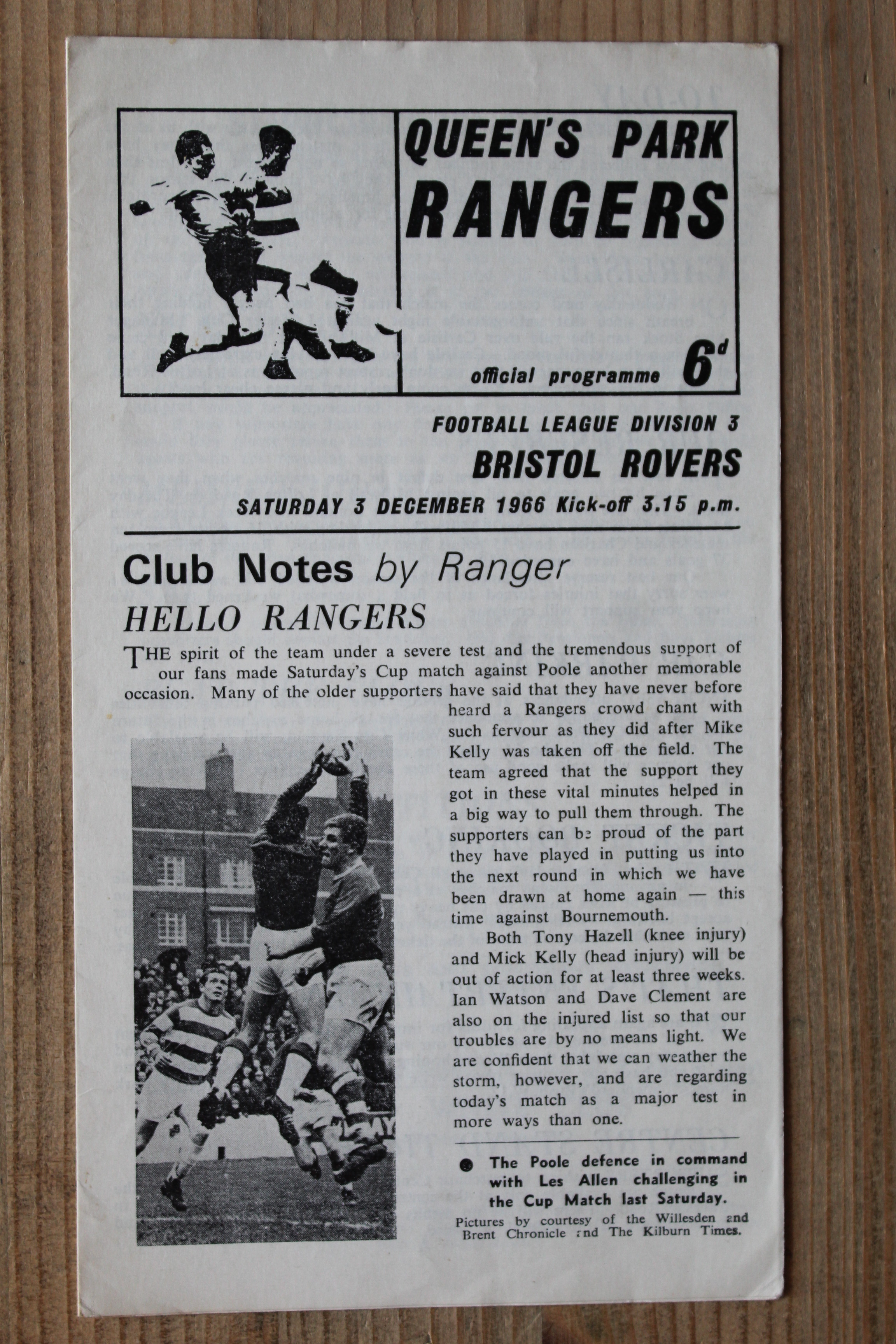 Queens Park Rangers FC v Bristol Rovers FC