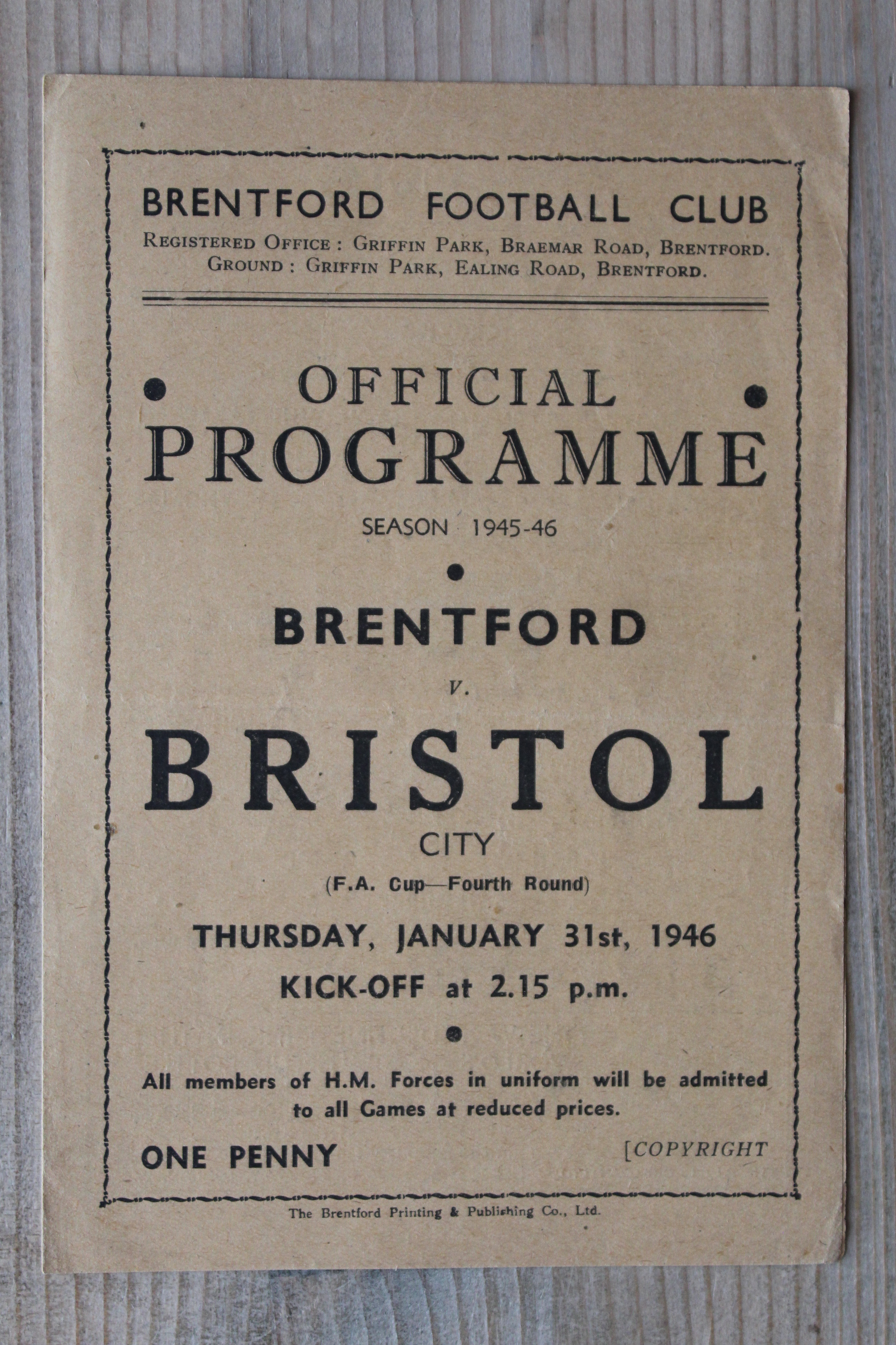 Brentford FC v Bristol City FC