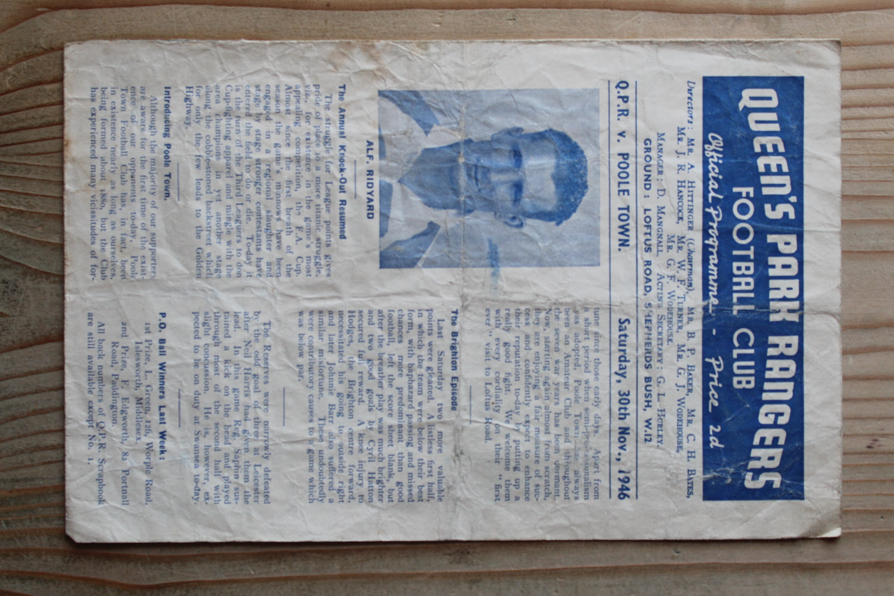 Queens Park Rangers FC v Poole Town