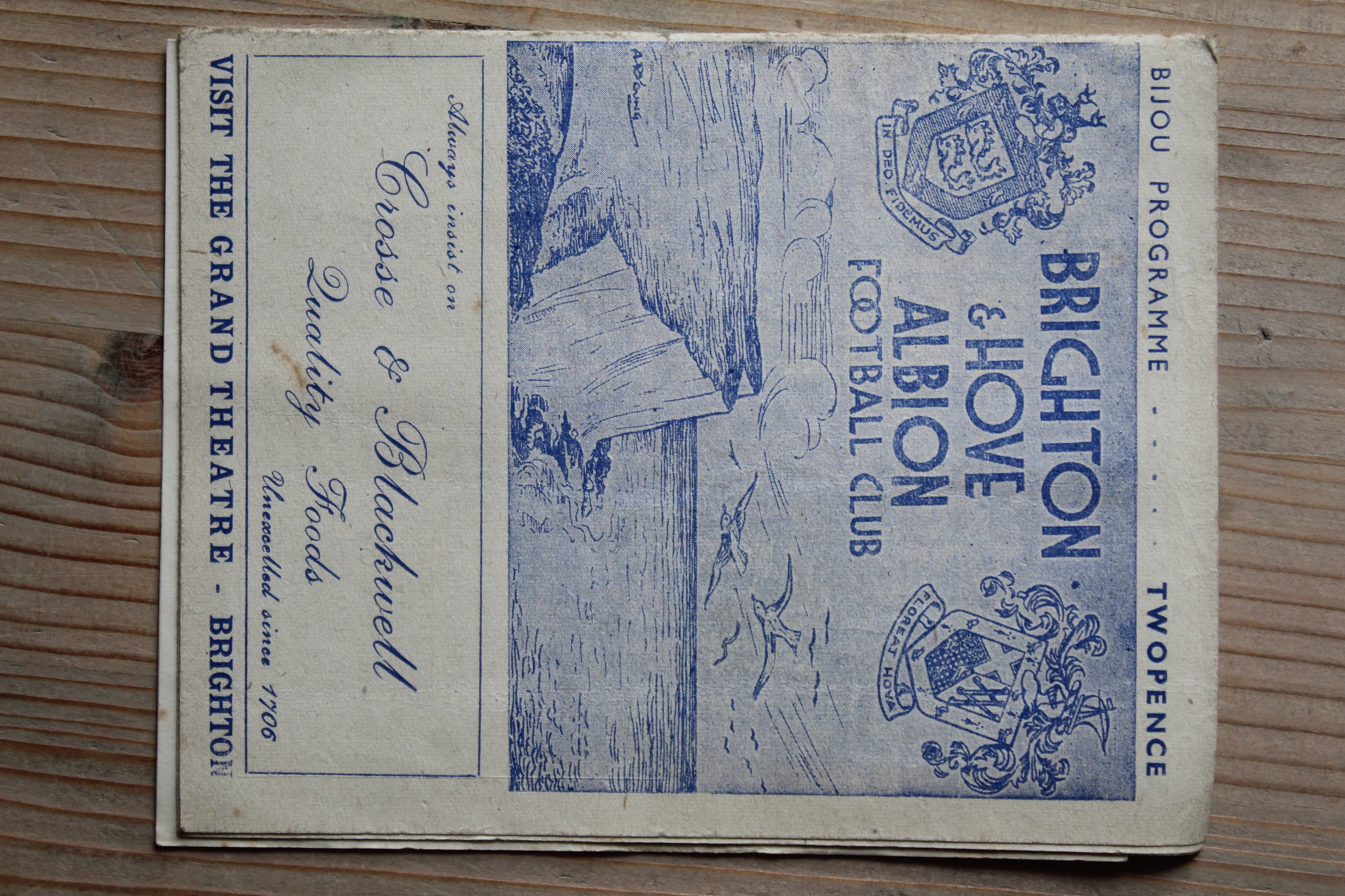 Brighton & Hove Albion FC v Walthamstow Avenue