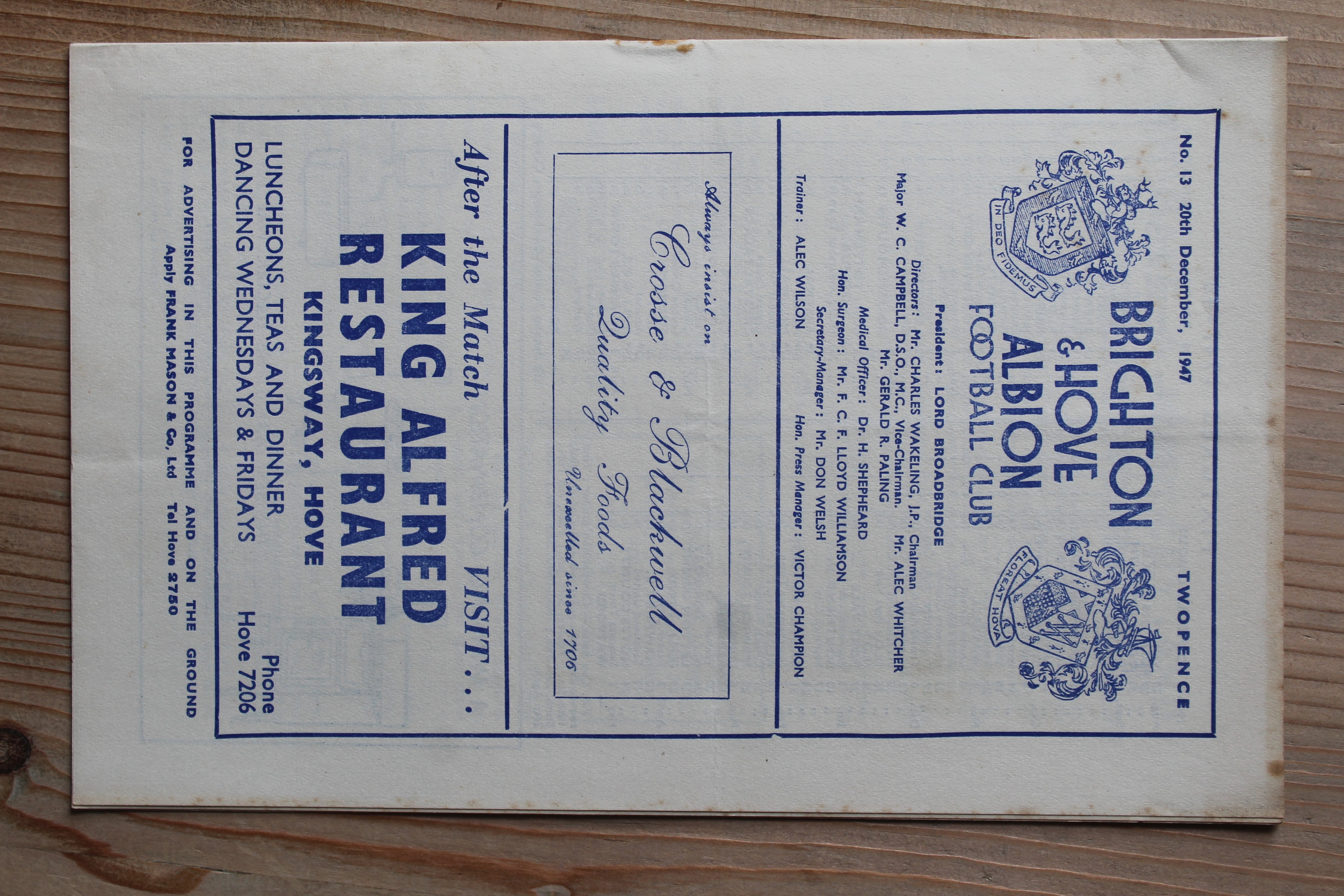 Brighton & Hove Albion FC v Hartlepool United