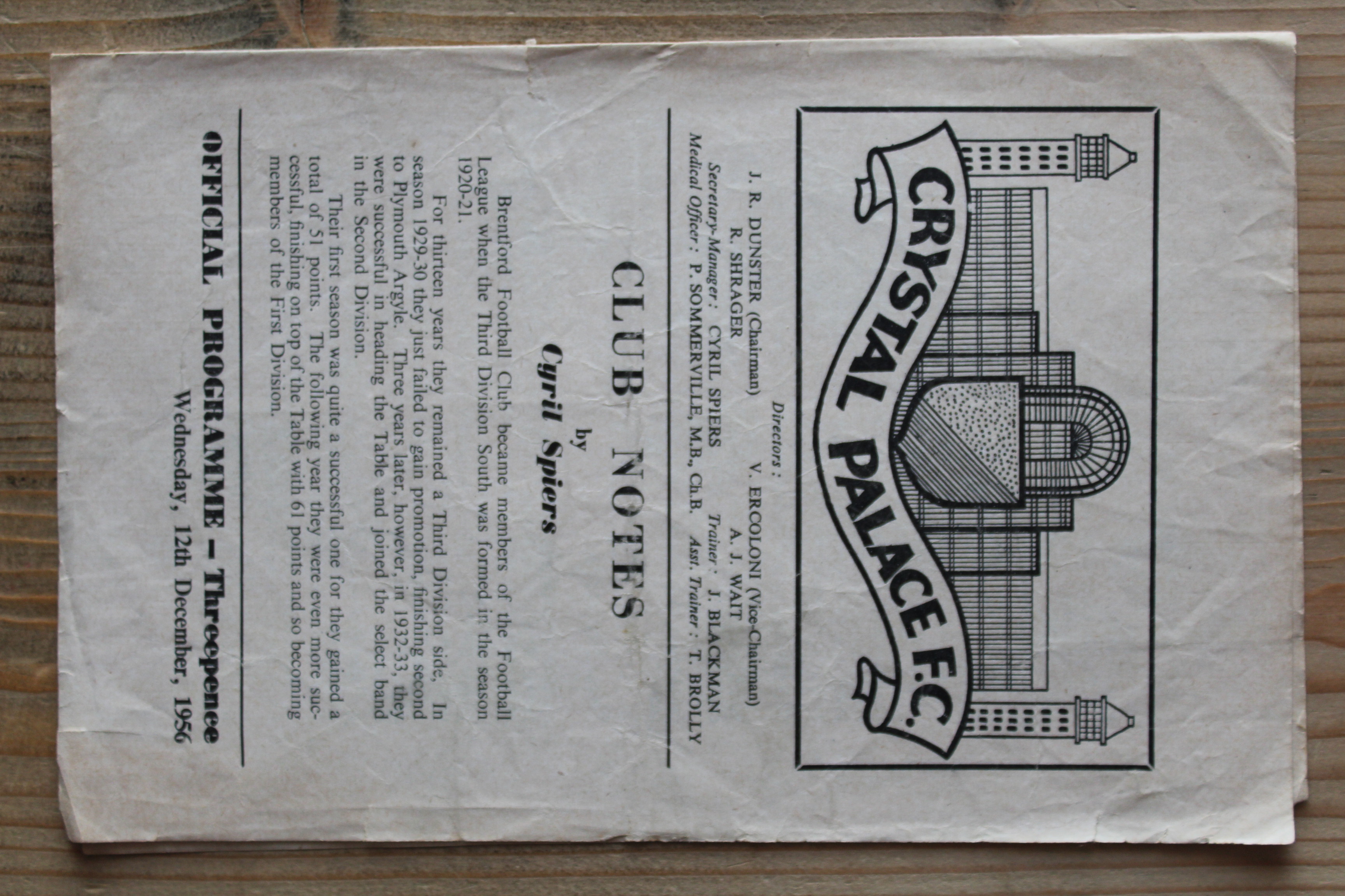 Crystal Palace FC v Brentford FC