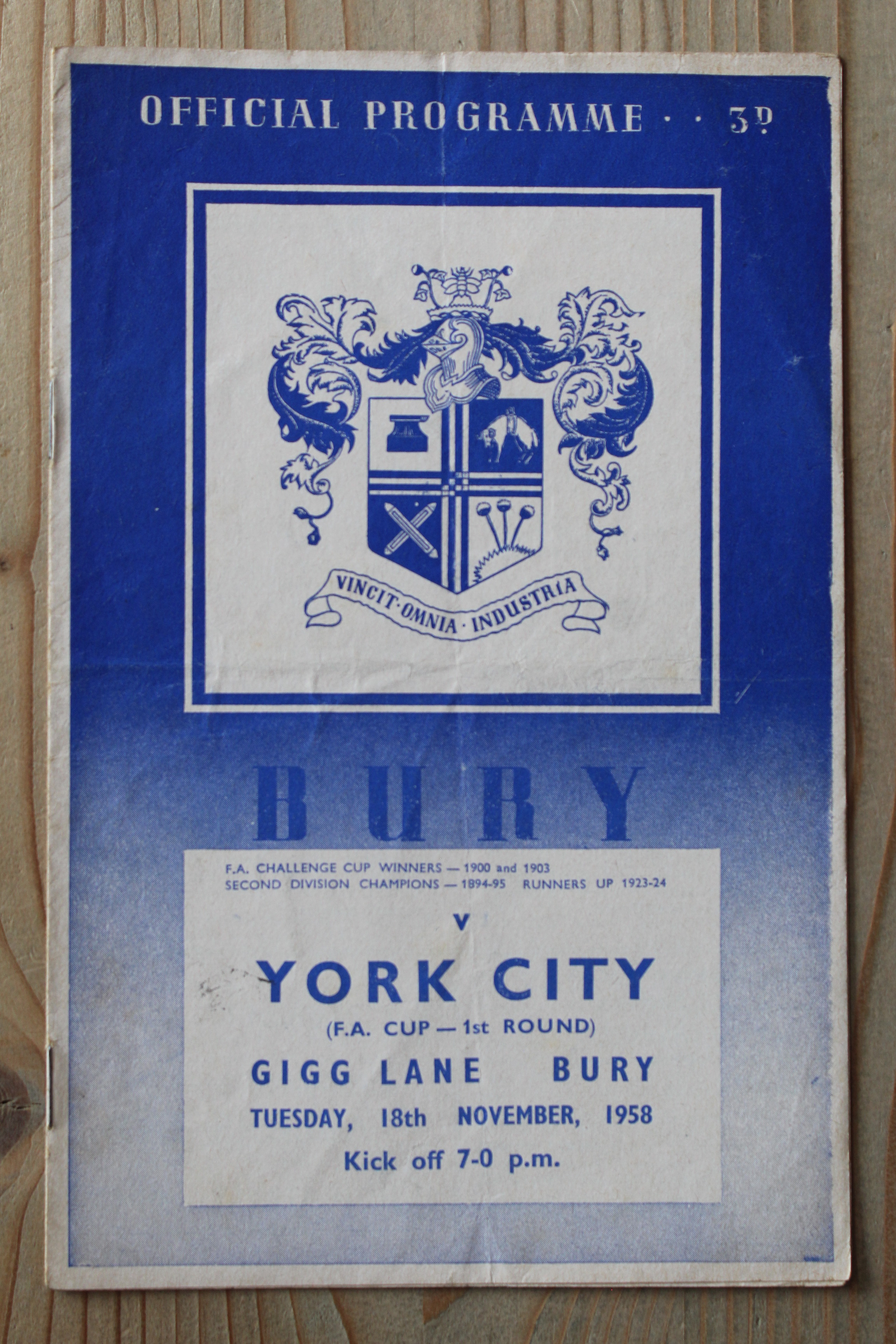 Bury FC v York City FC