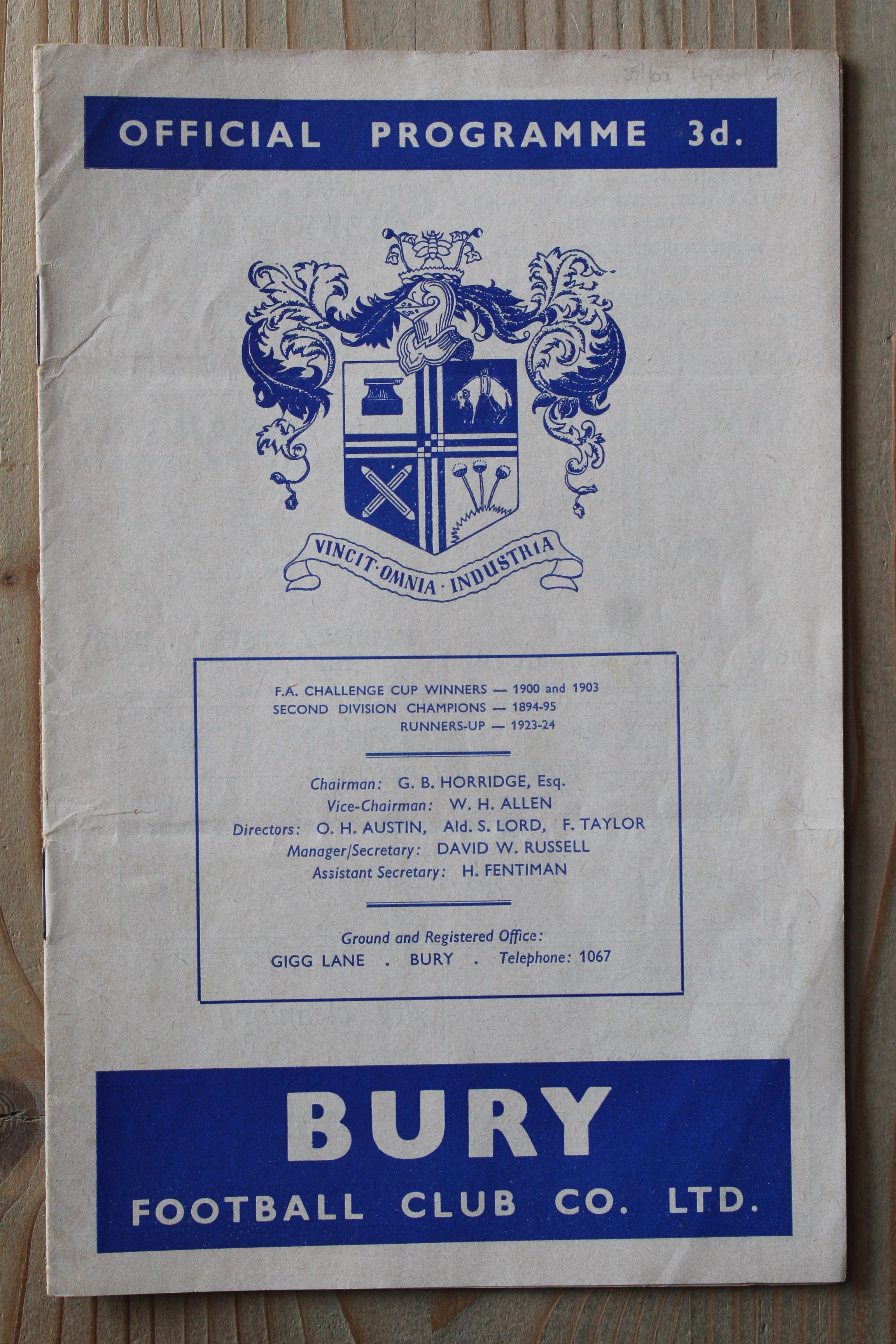 Bury FC v Hartlepool United