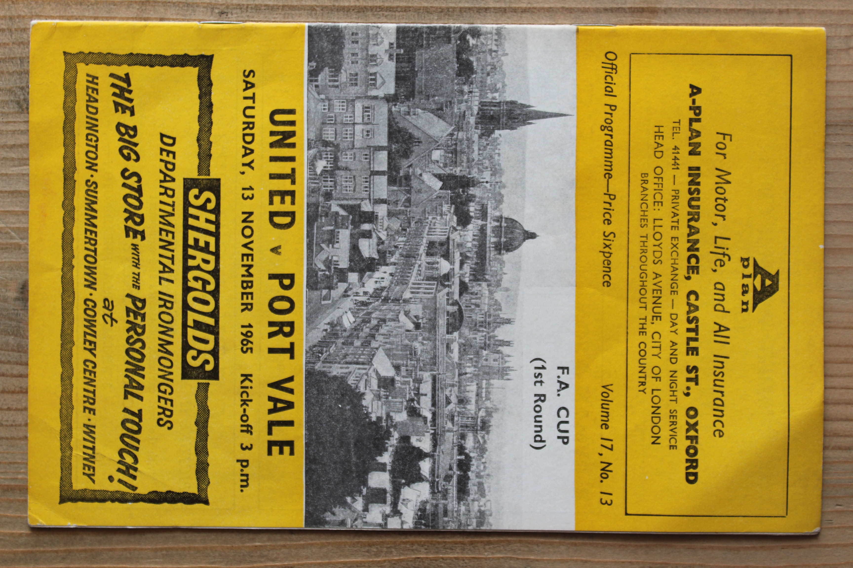 Oxford United FC v Port Vale FC