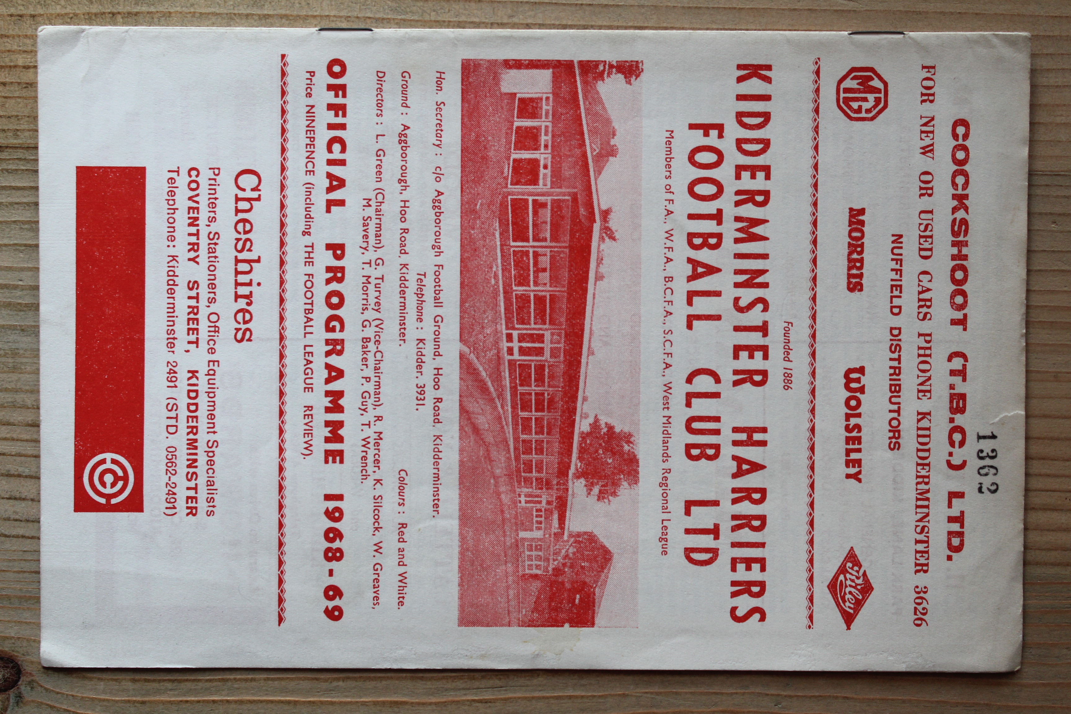 Kidderminister Harriers v Brighton & Hove Albion FC