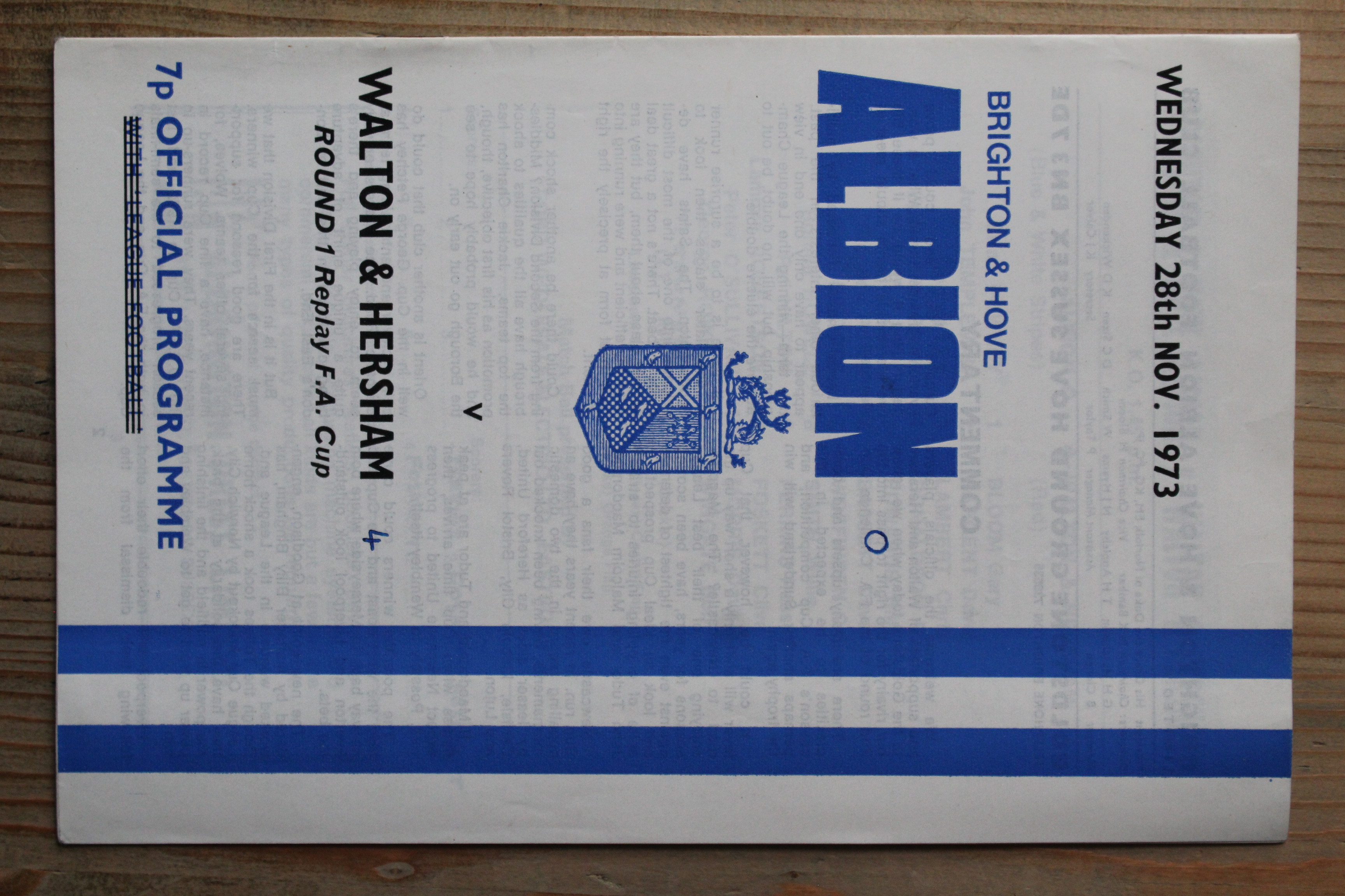 Brighton & Hove Albion FC v Walton & Hersham 