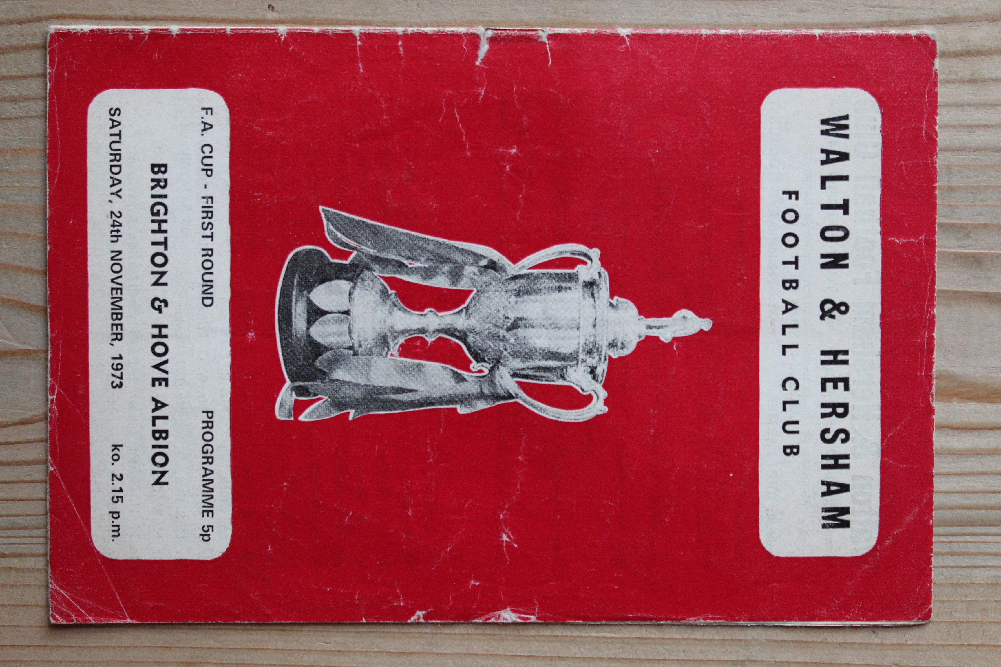Walton & Hersham  v Brighton & Hove Albion FC
