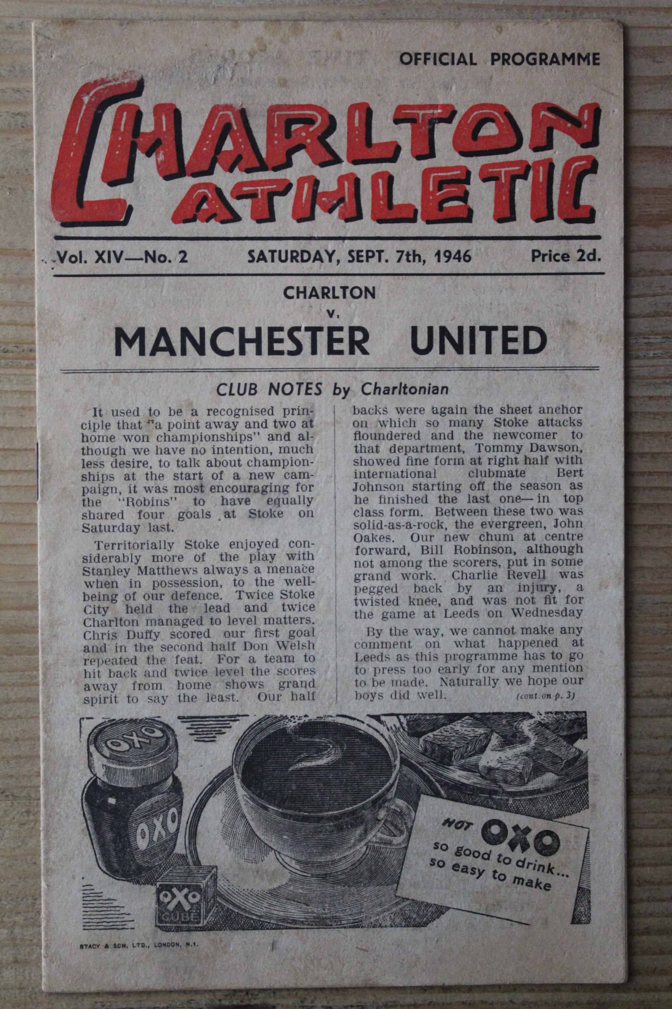 Charlton Athletic FC v Manchester United FC