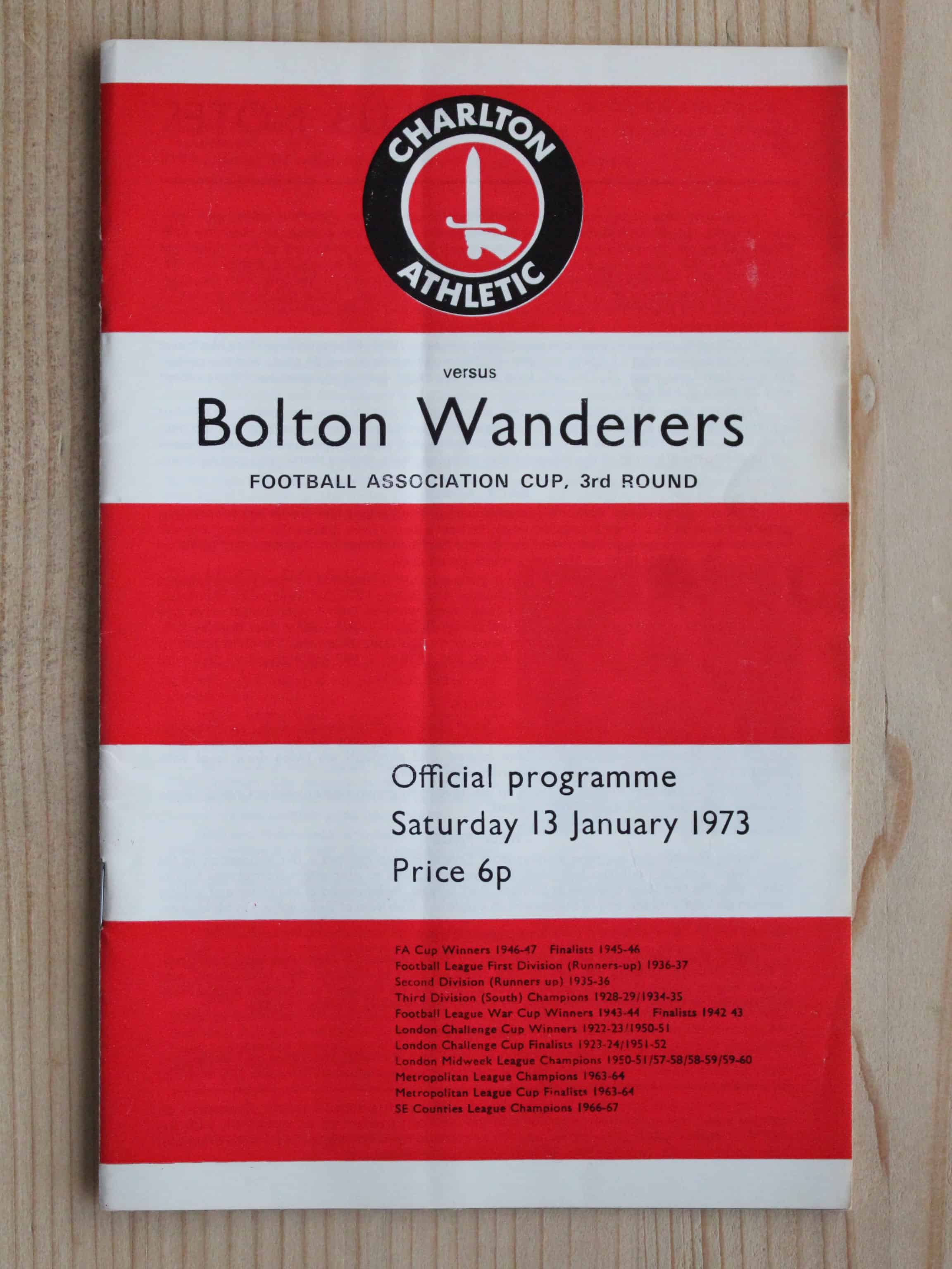 Charlton Athletic FC v Bolton Wanderers FC