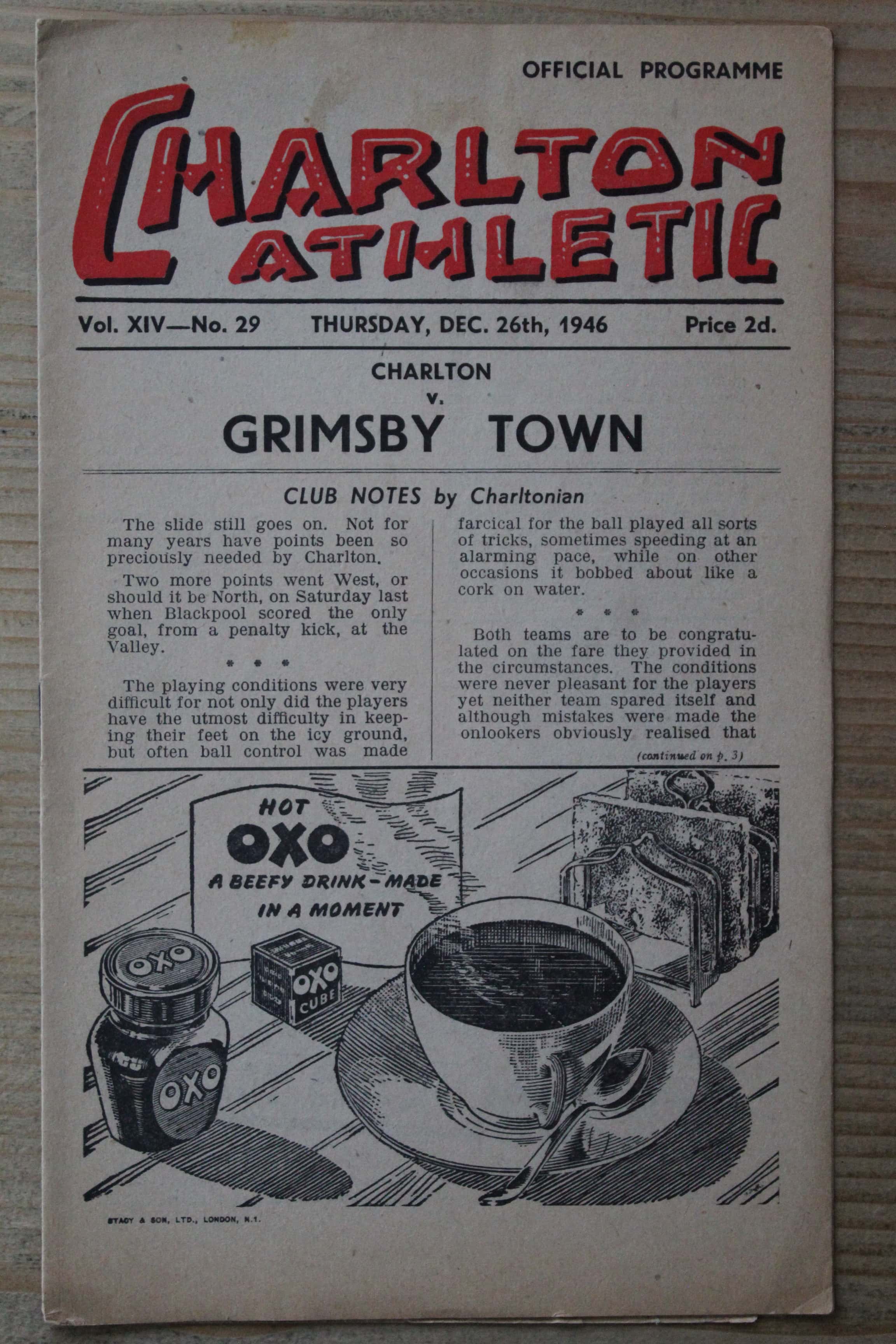 Charlton Athletic FC v Grimsby Town FC