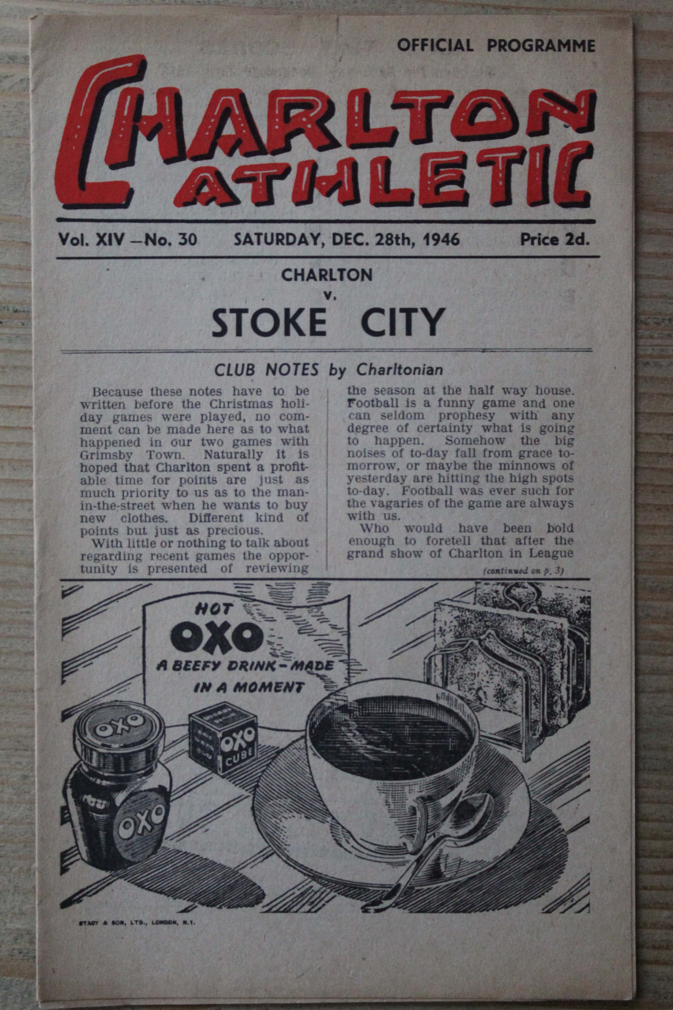 Charlton Athletic FC v Stoke City FC