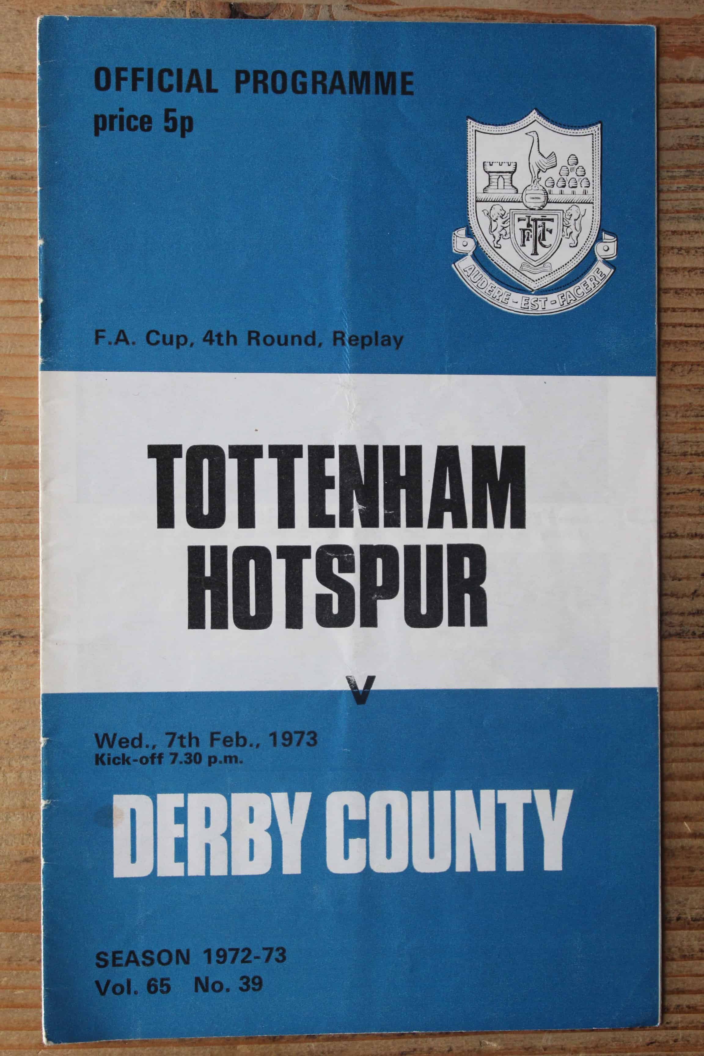 Tottenham Hotspur FC v Derby County FC