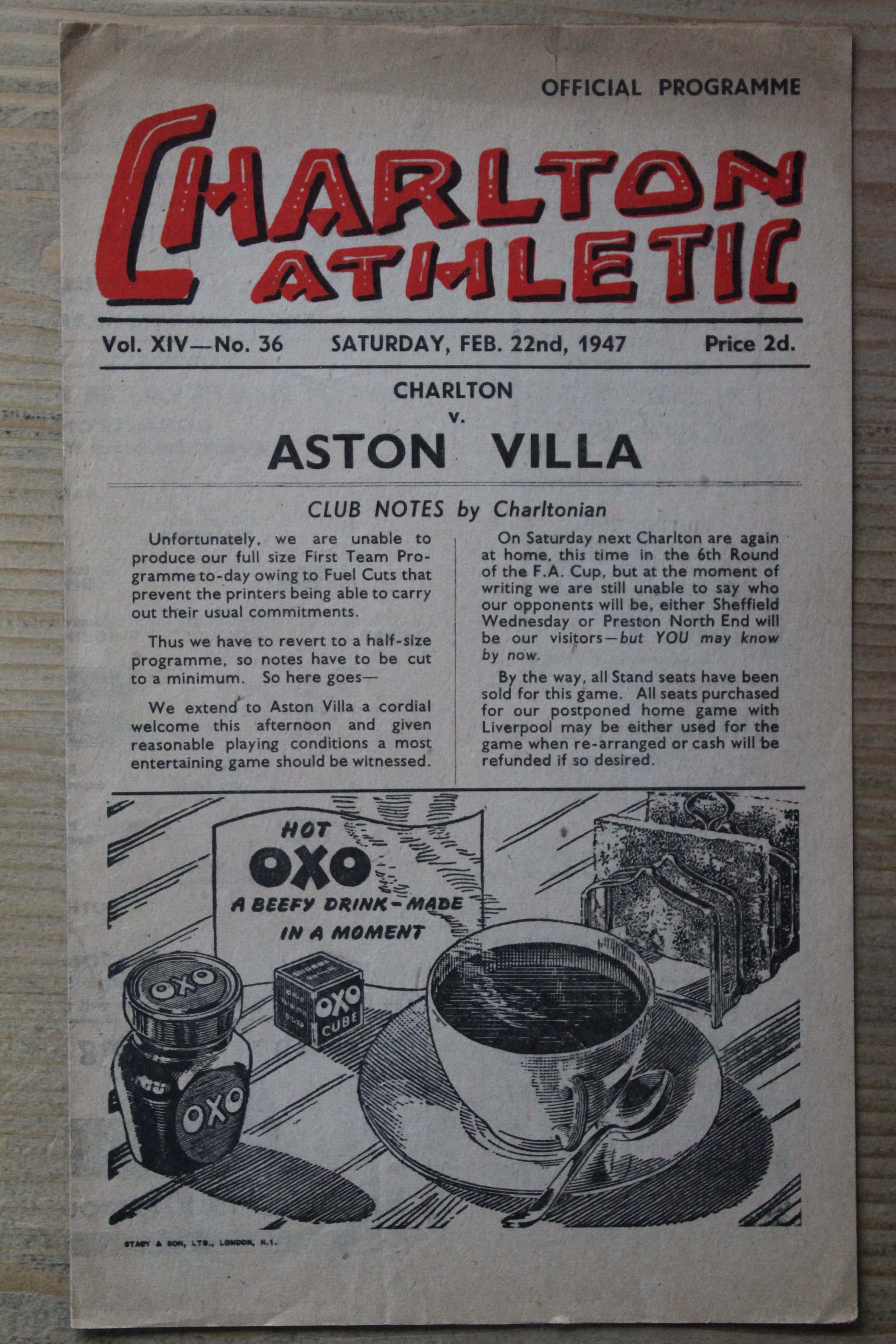 Charlton Athletic FC v Aston Villa FC