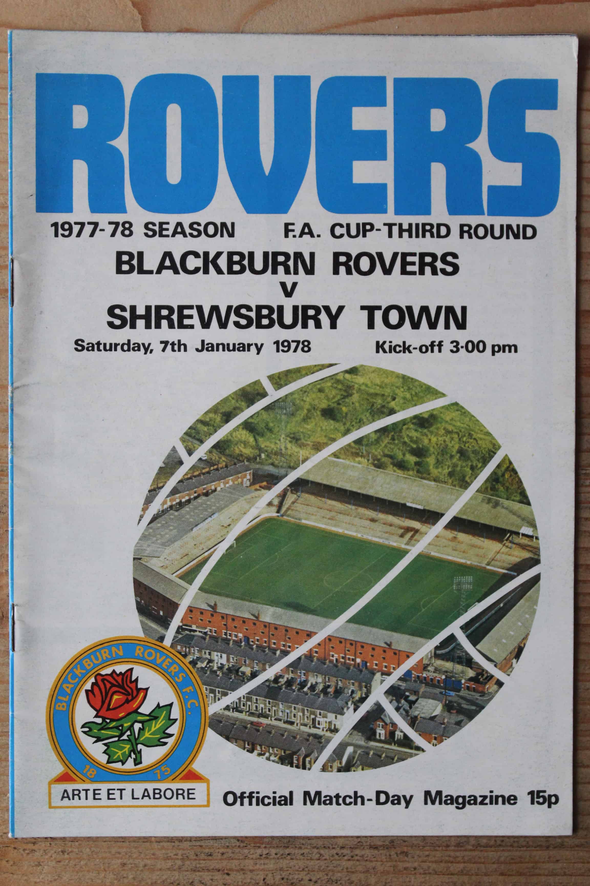 Blackburn Rovers FC v Shrewsbury Town FC