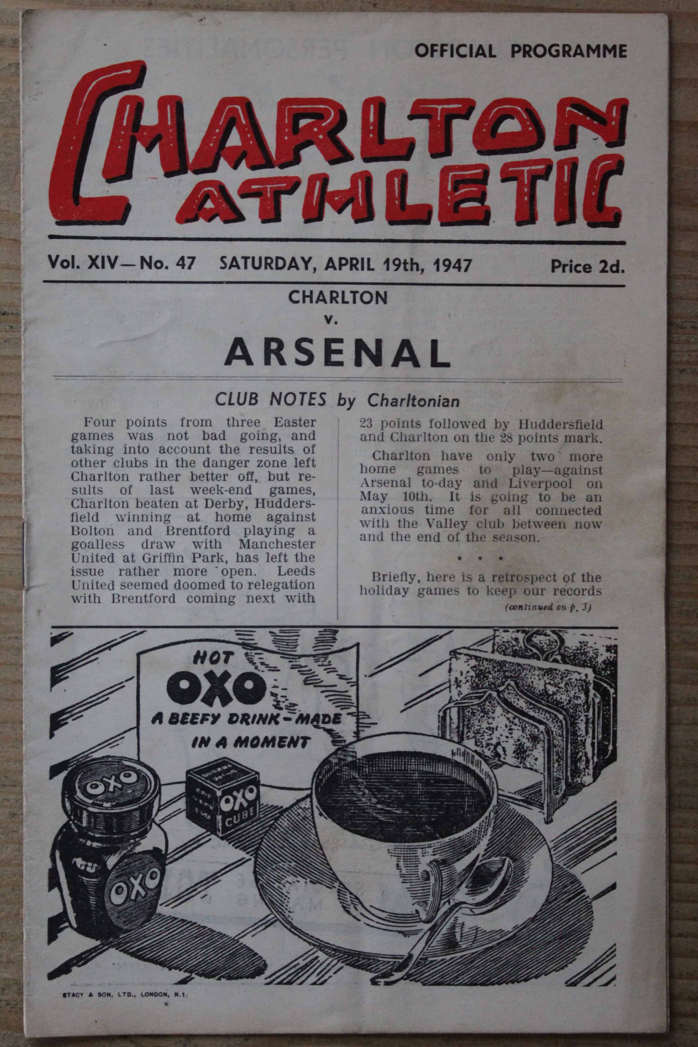 Charlton Athletic FC v Arsenal FC