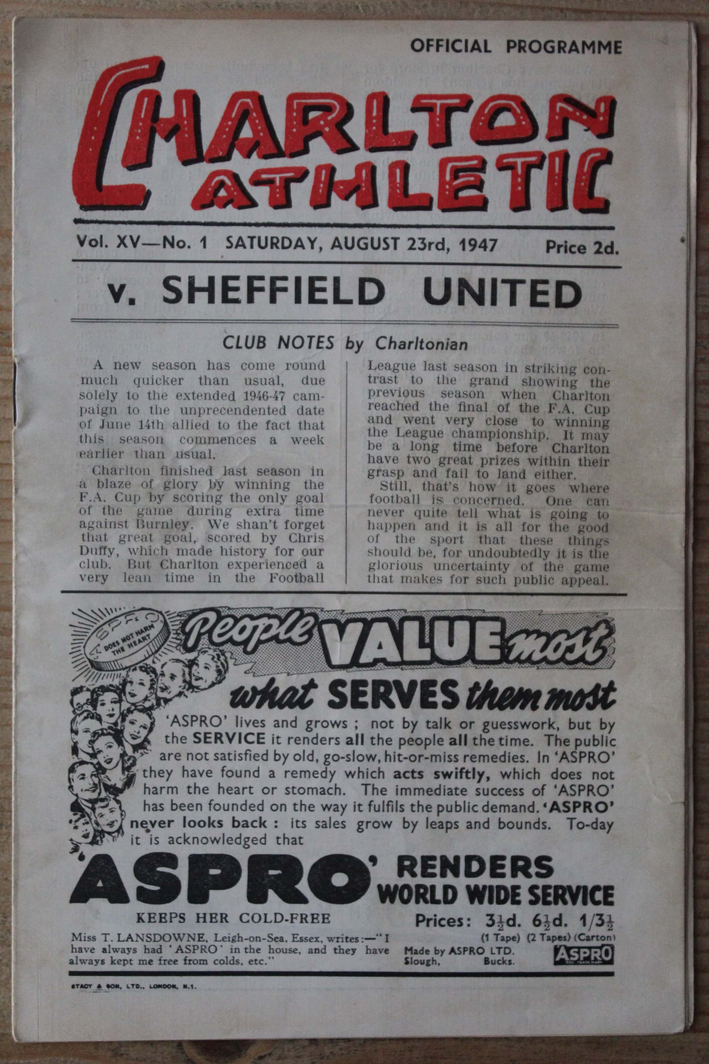 Charlton Athletic FC v Sheffield United FC