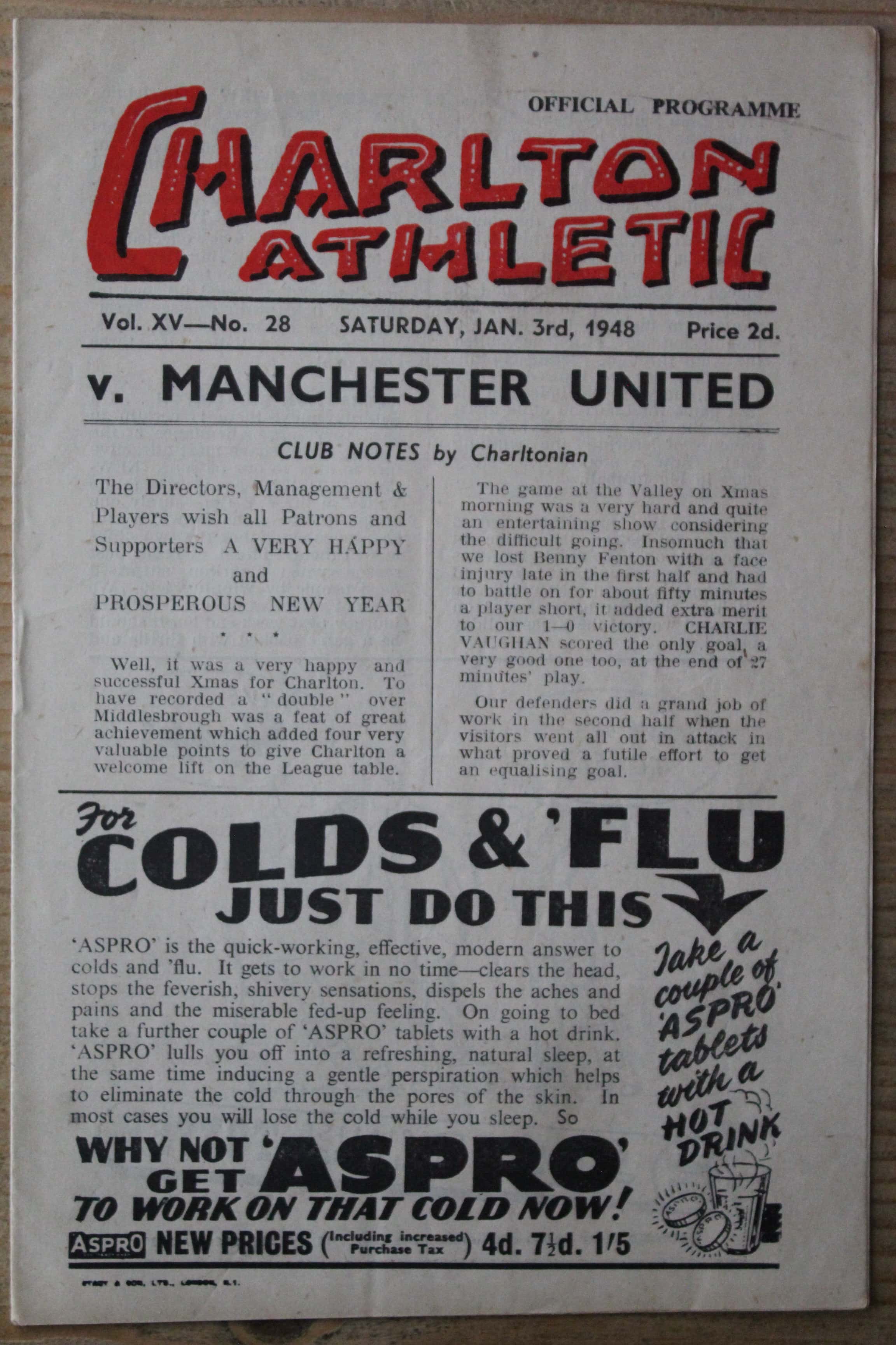 Charlton Athletic FC v Manchester United FC