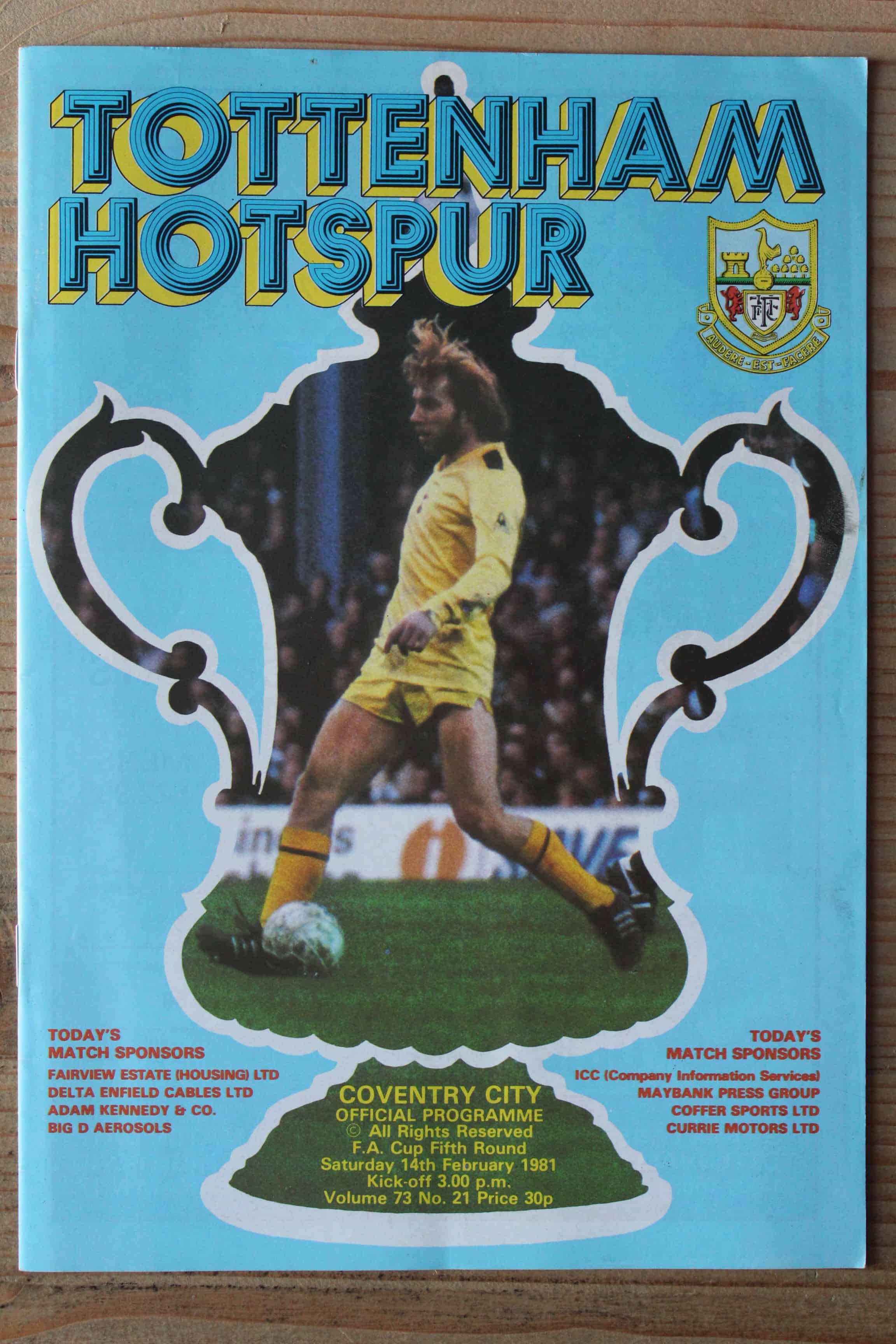 Tottenham Hotspur FC v Coventry City FC