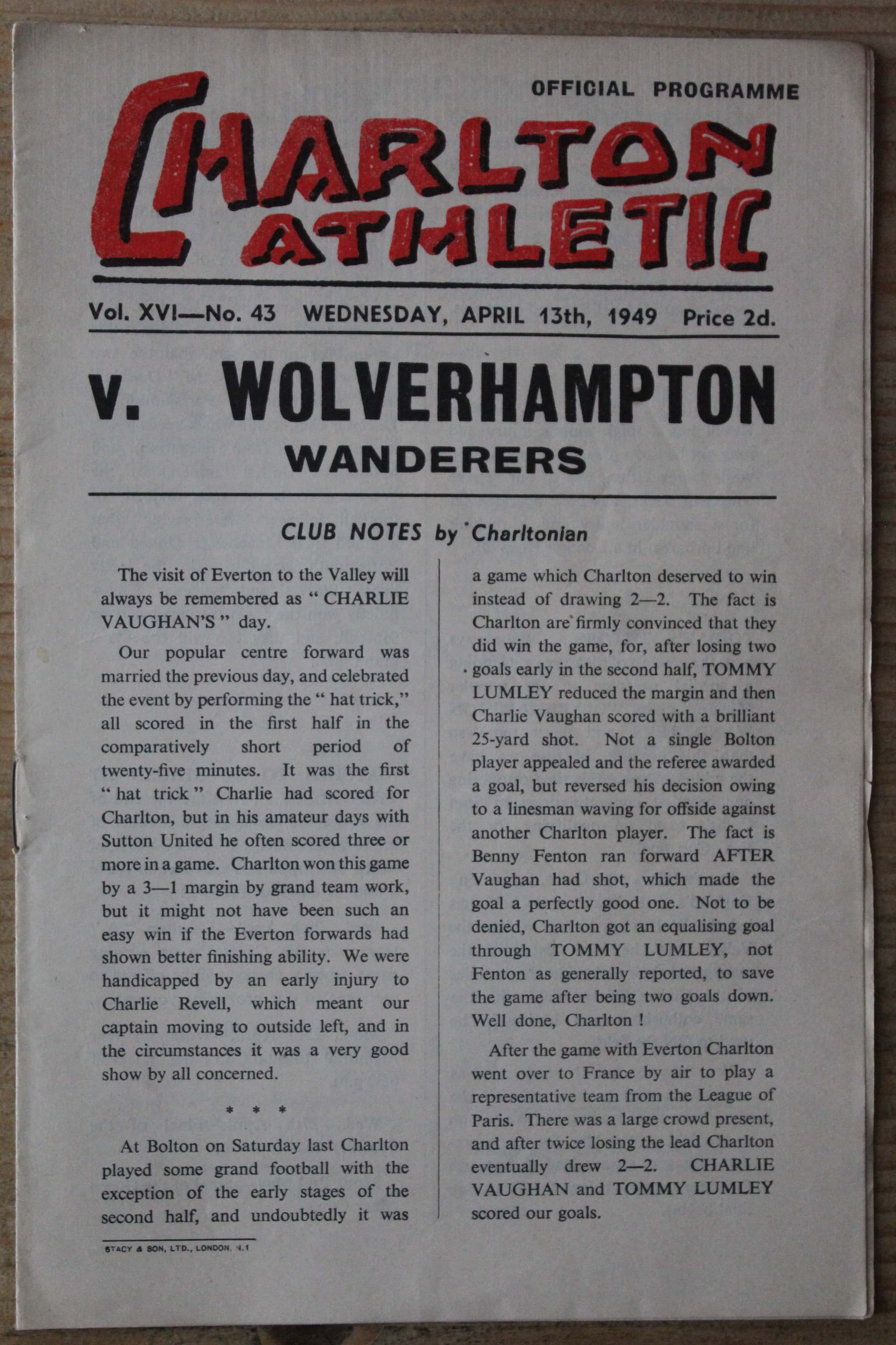 Charlton Athletic FC v Wolverhampton Wanderers FC