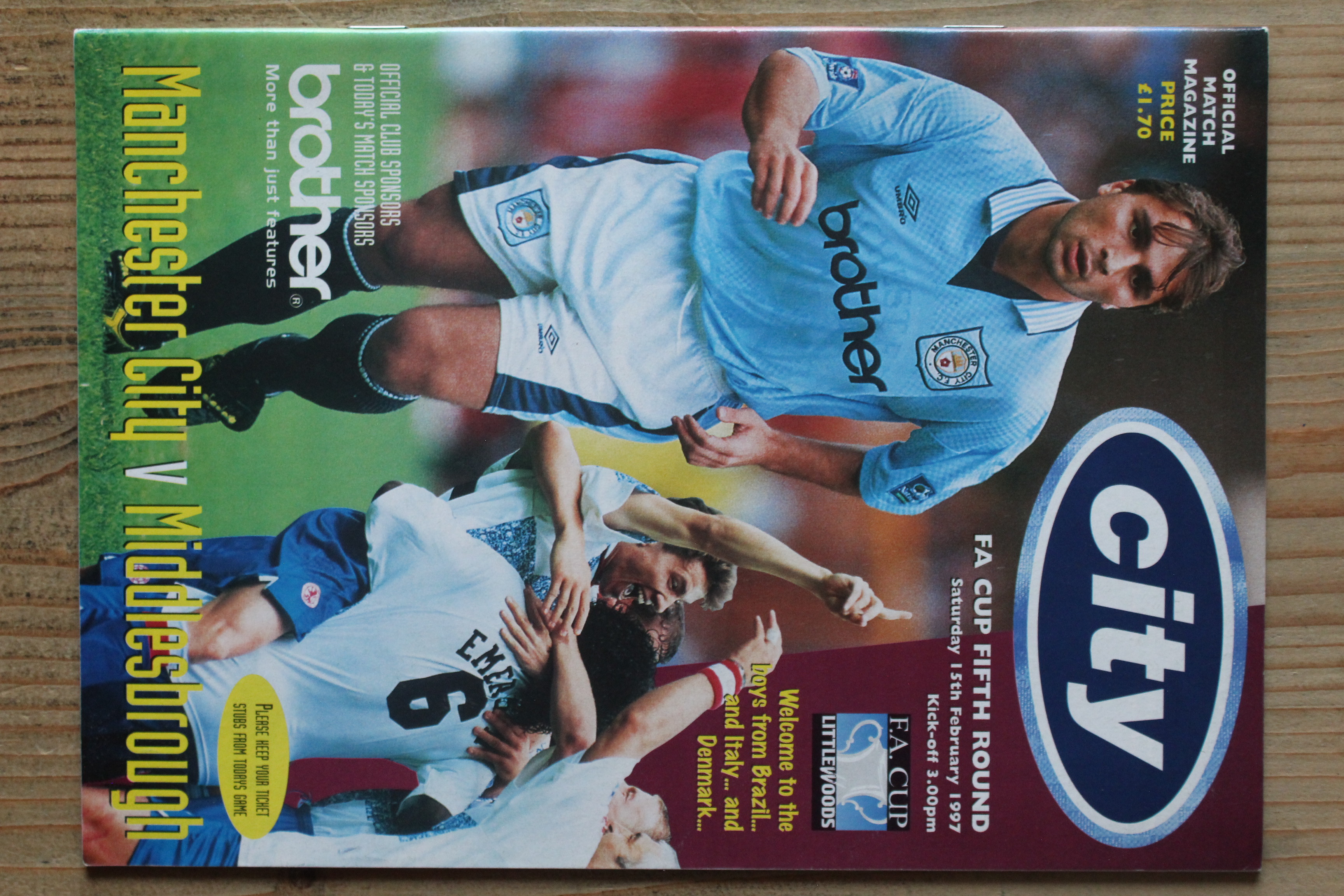 Manchester City FC v Middlesbrough FC