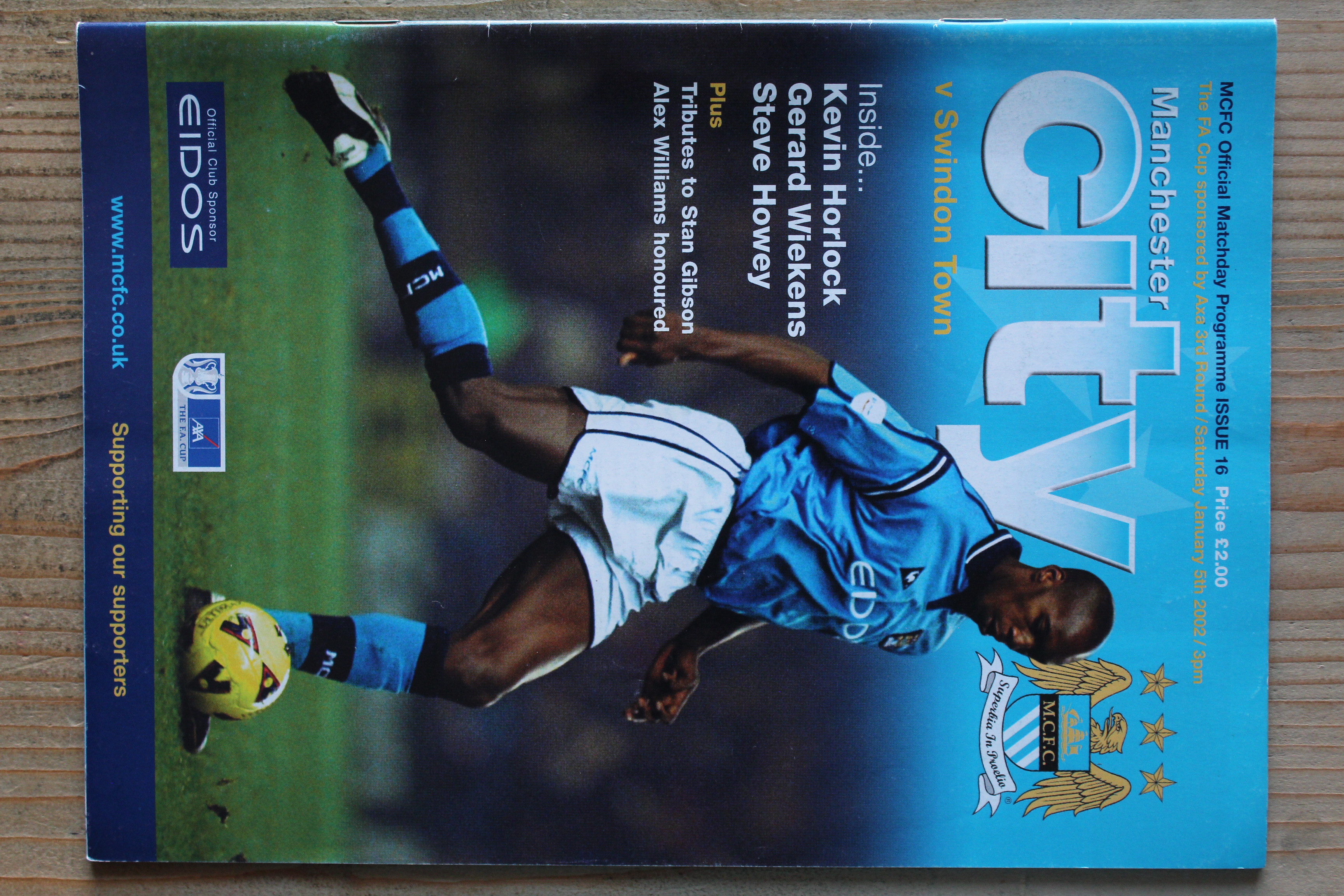 Manchester City FC v Swindon Town FC