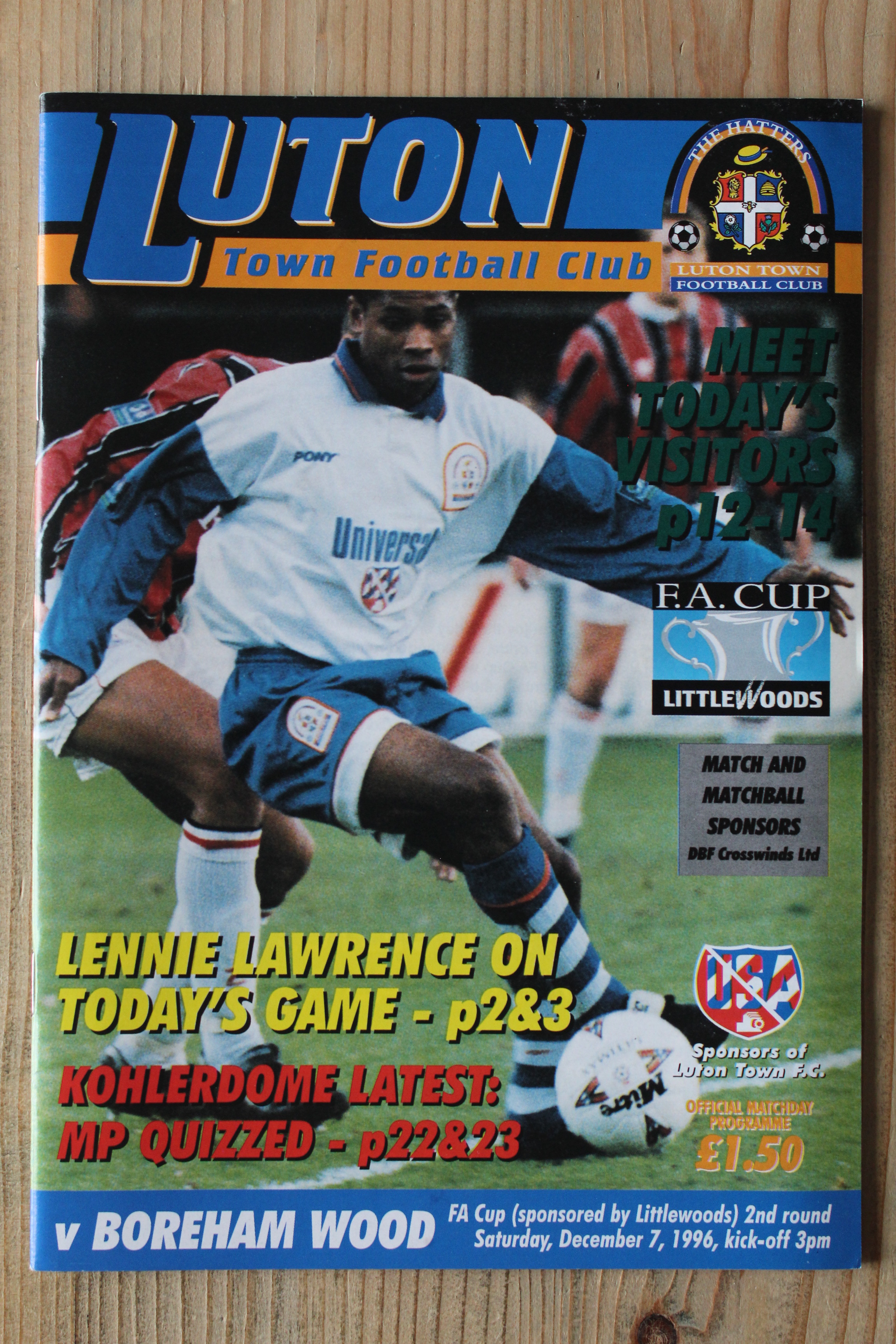 Luton Town FC v Boreham Wood