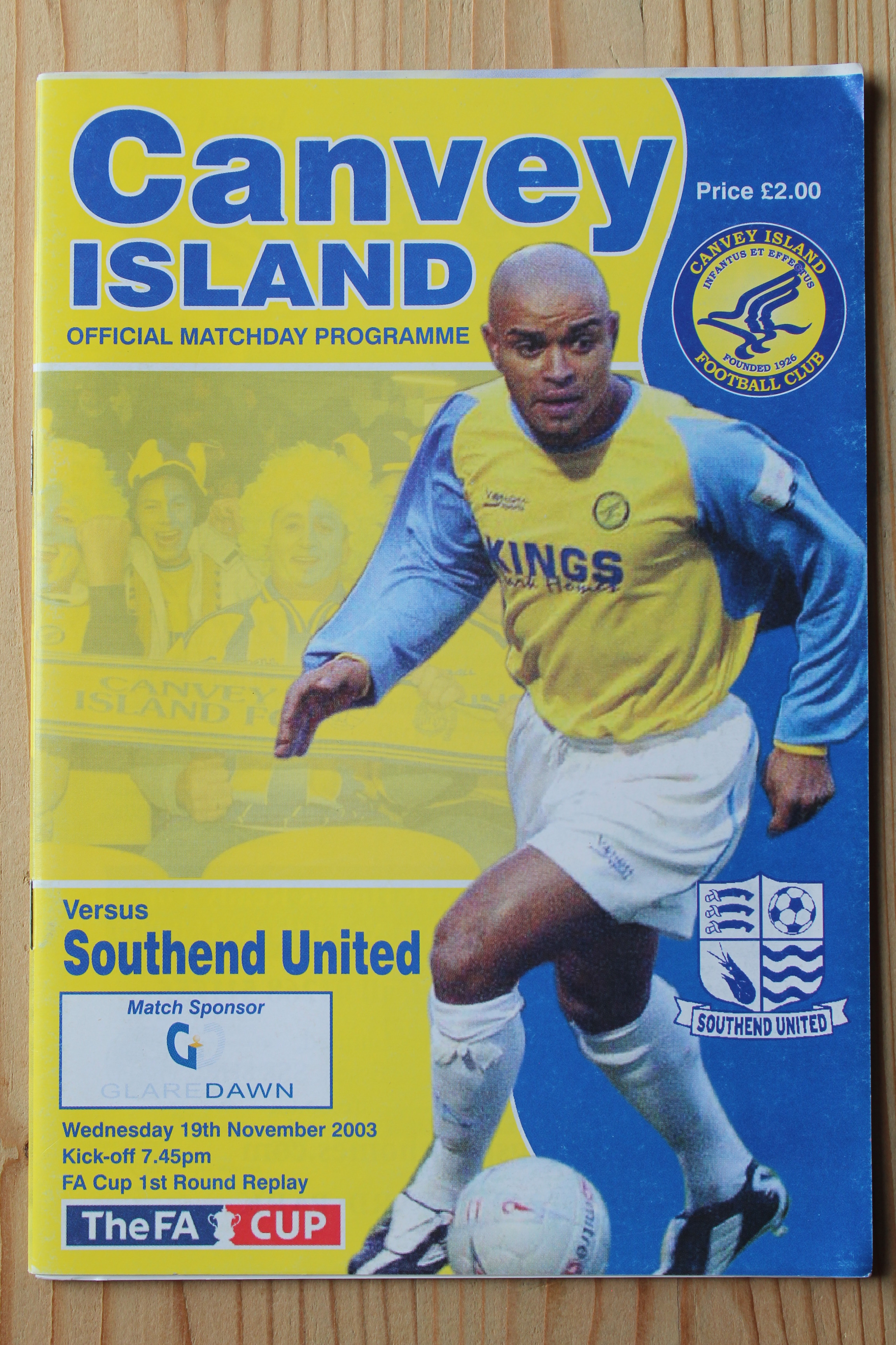 Canvey Island  v Southend United FC