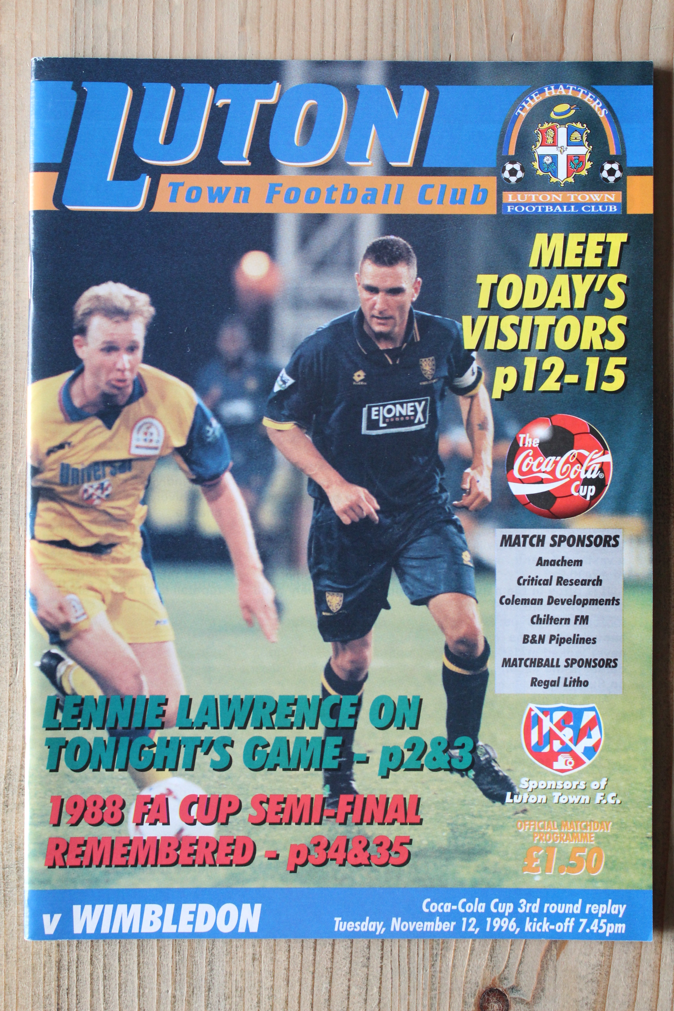 Luton Town FC v Wimbledon