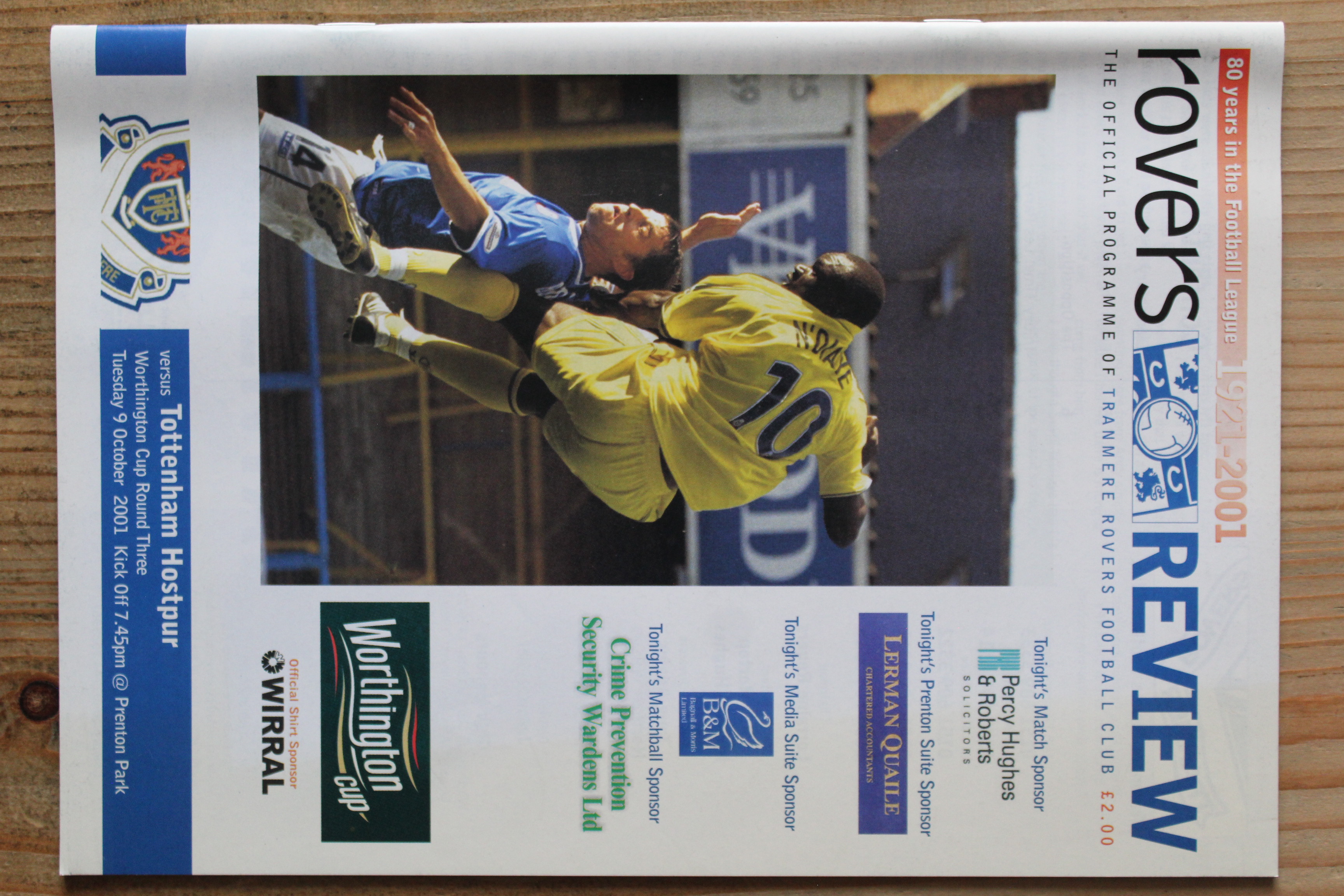 Tranmere Rovers FC v Tottenham Hotspur FC