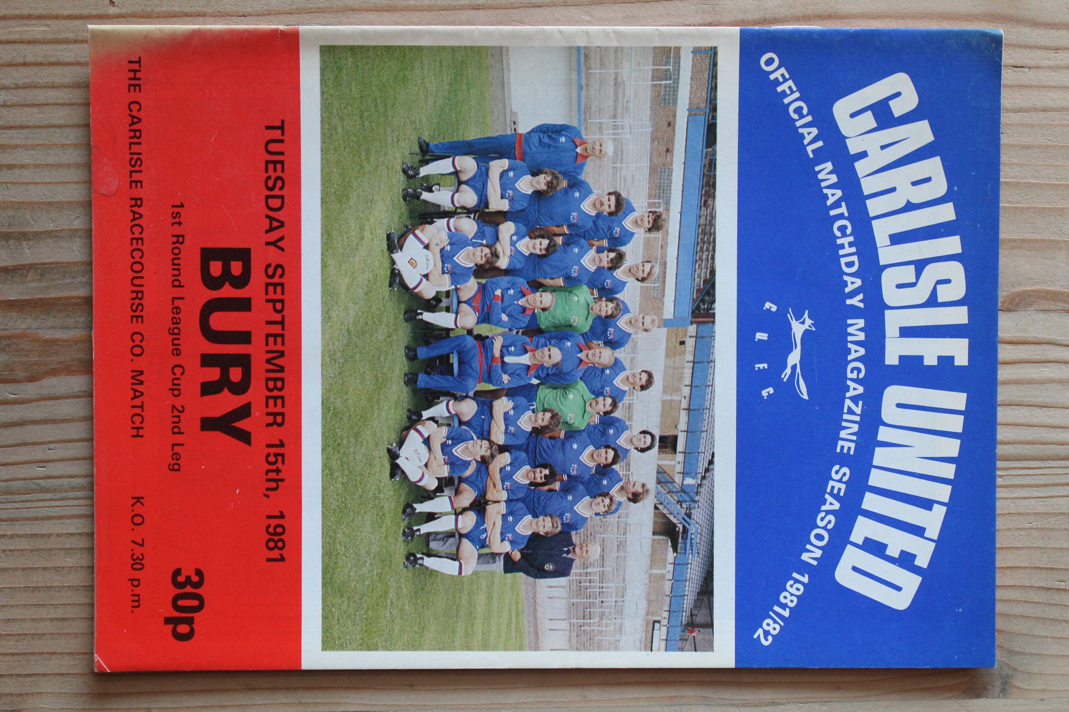 Carlisle United FC v Bury FC