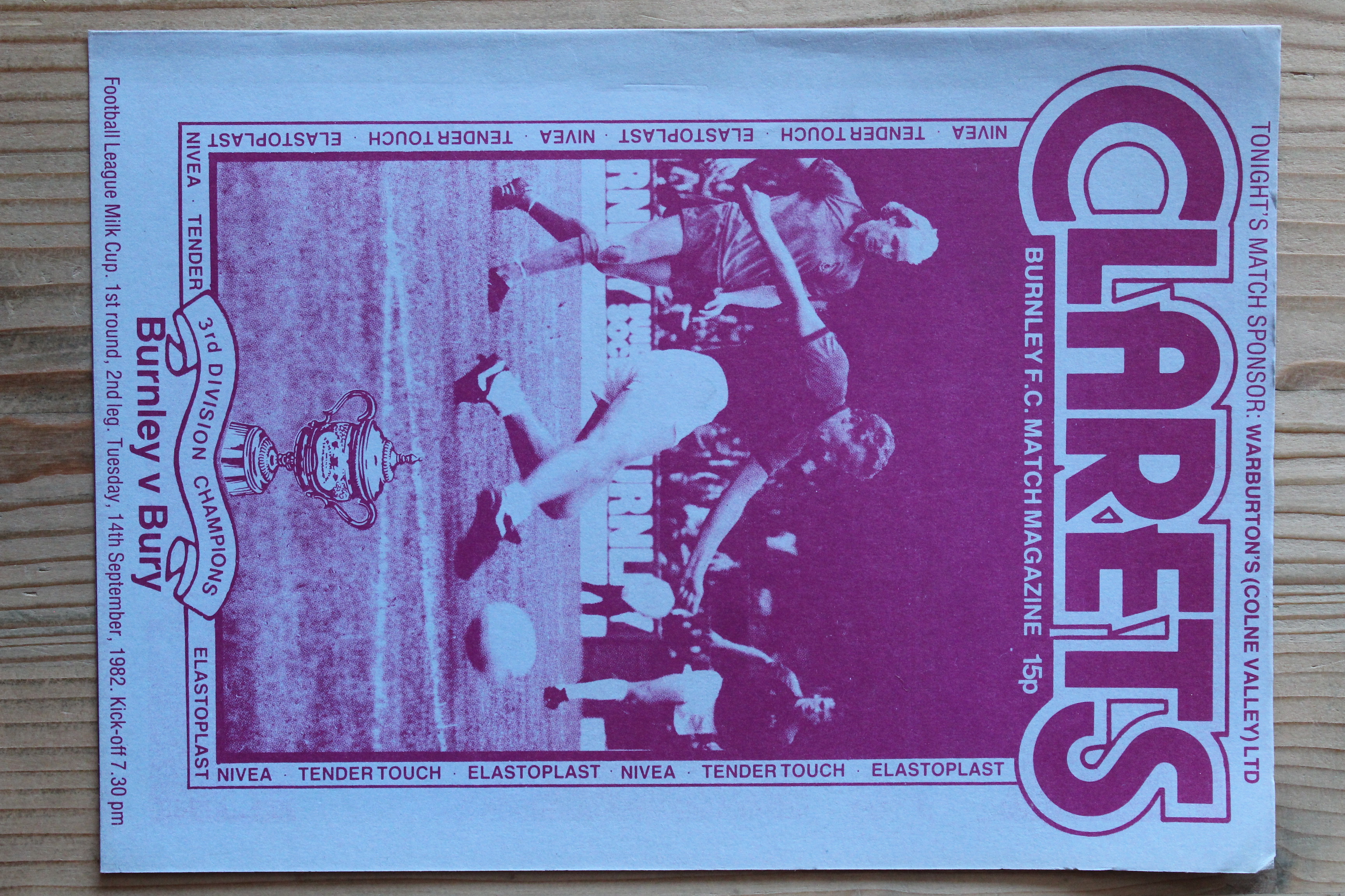 Burnley FC v Bury FC