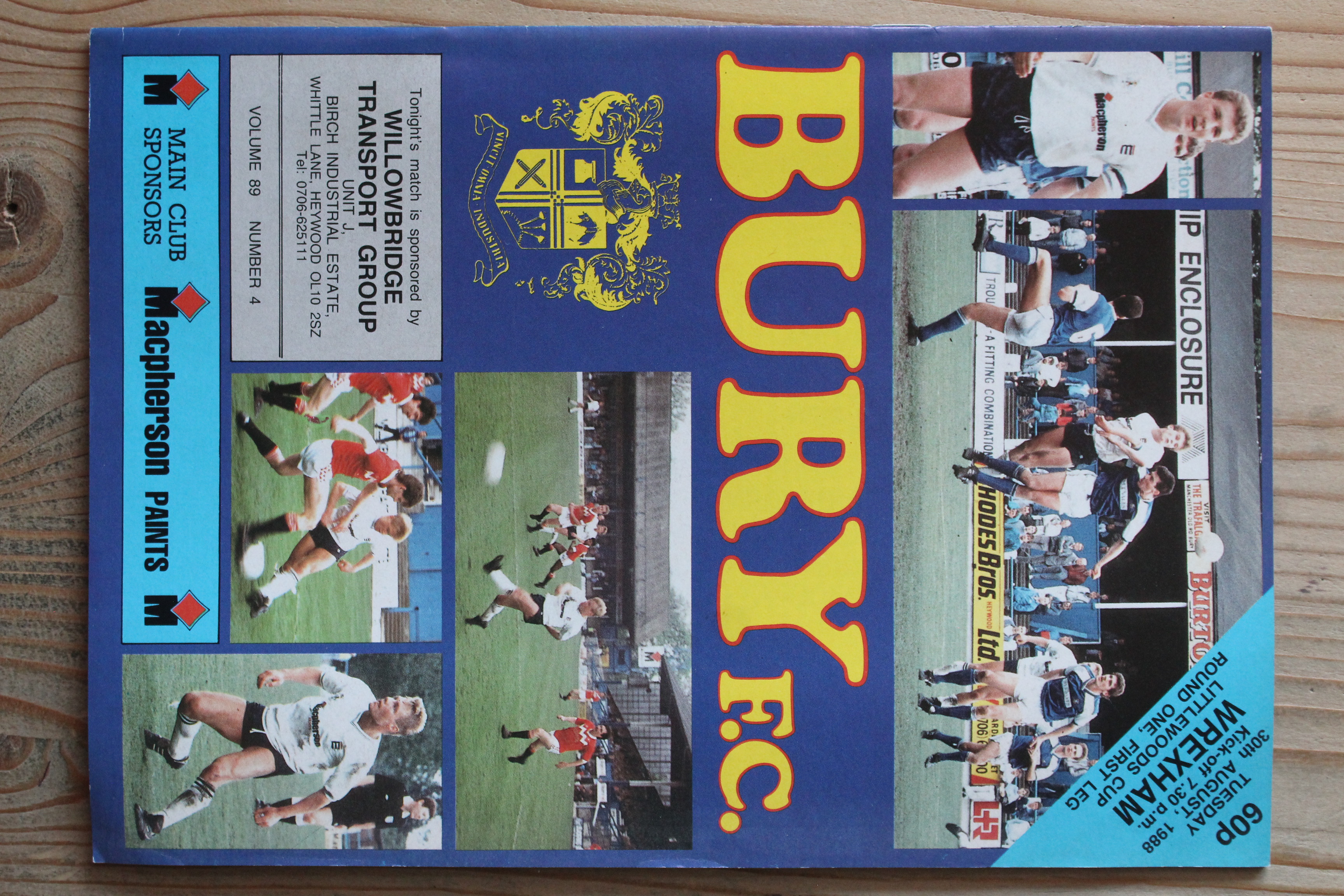 Bury FC v Wrexham FC