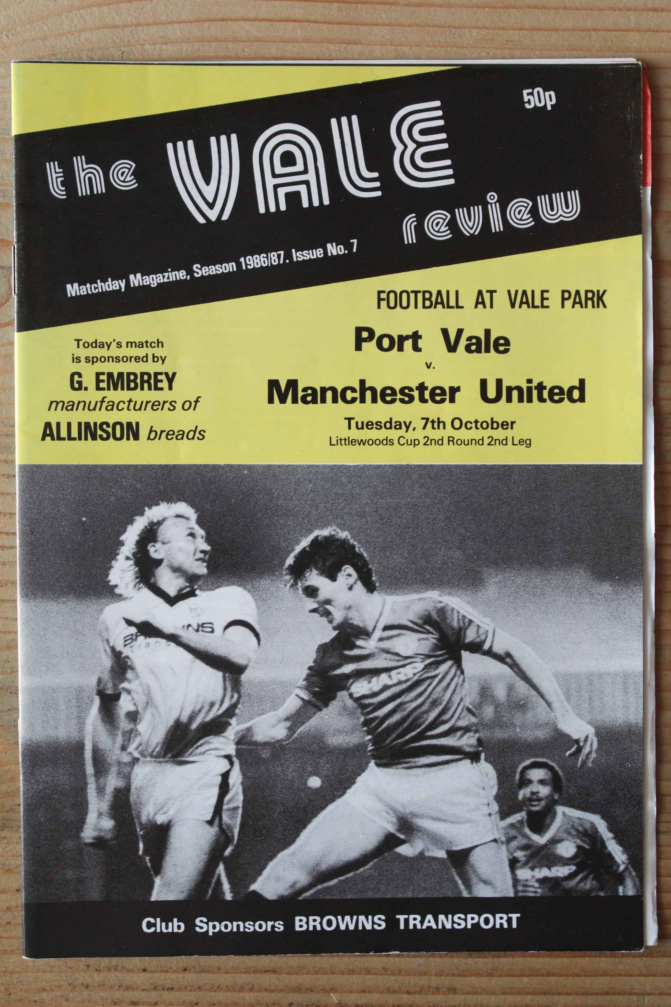 Port Vale FC v Manchester United FC