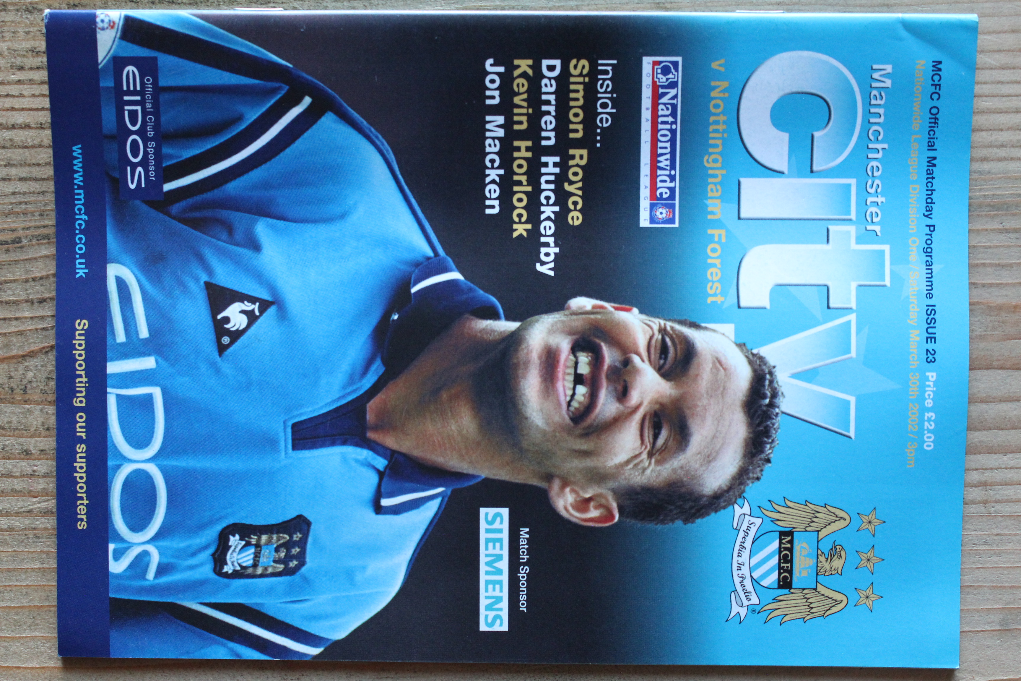 Manchester City FC v Nottingham Forest FC