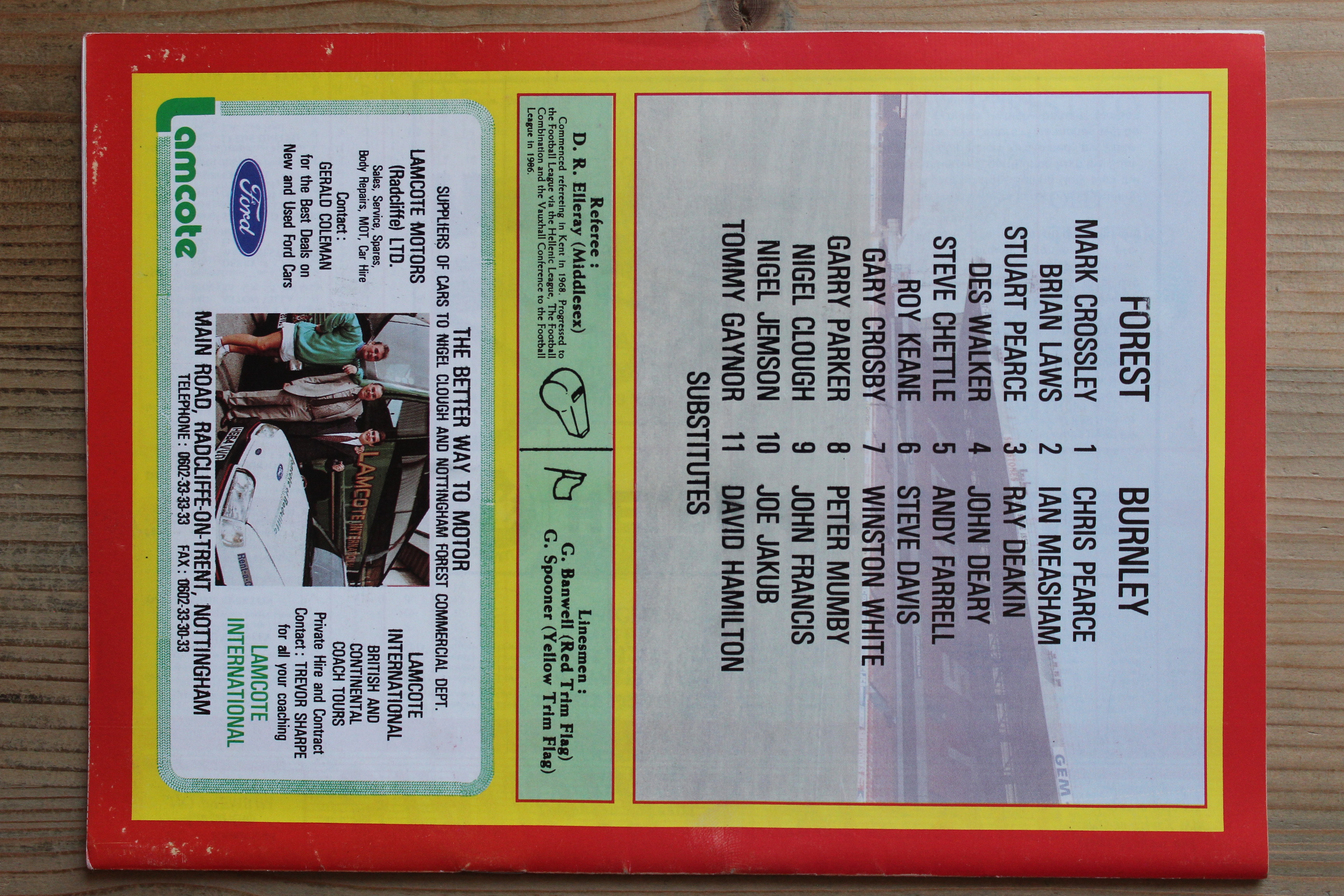 Nottingham Forest FC v Burnley FC