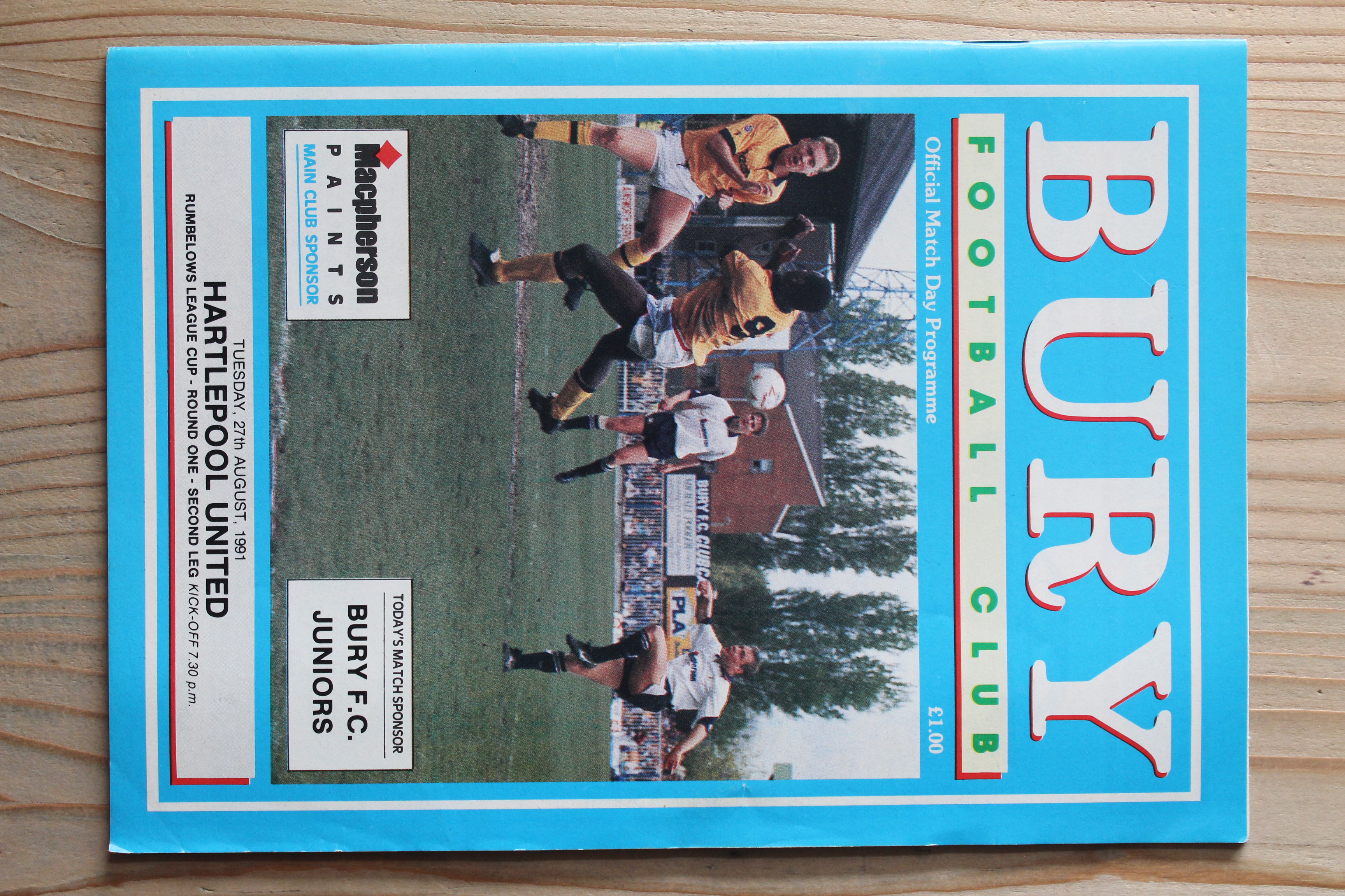 Bury FC v Hartlepool United